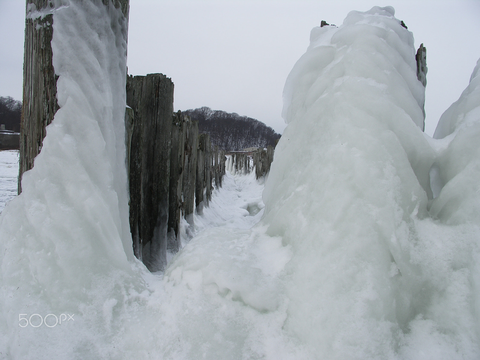 KONICA MINOLTA DiMAGE A200 sample photo. Frozen baltic sea photography