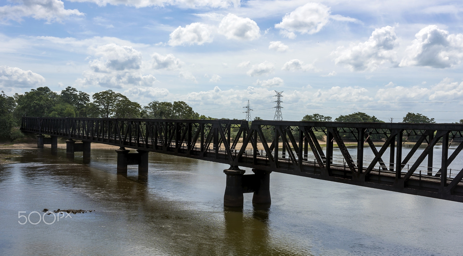 Nikon AF-S Nikkor 35mm F1.8G ED sample photo. Old railway bridge across a river in sri lanka photography