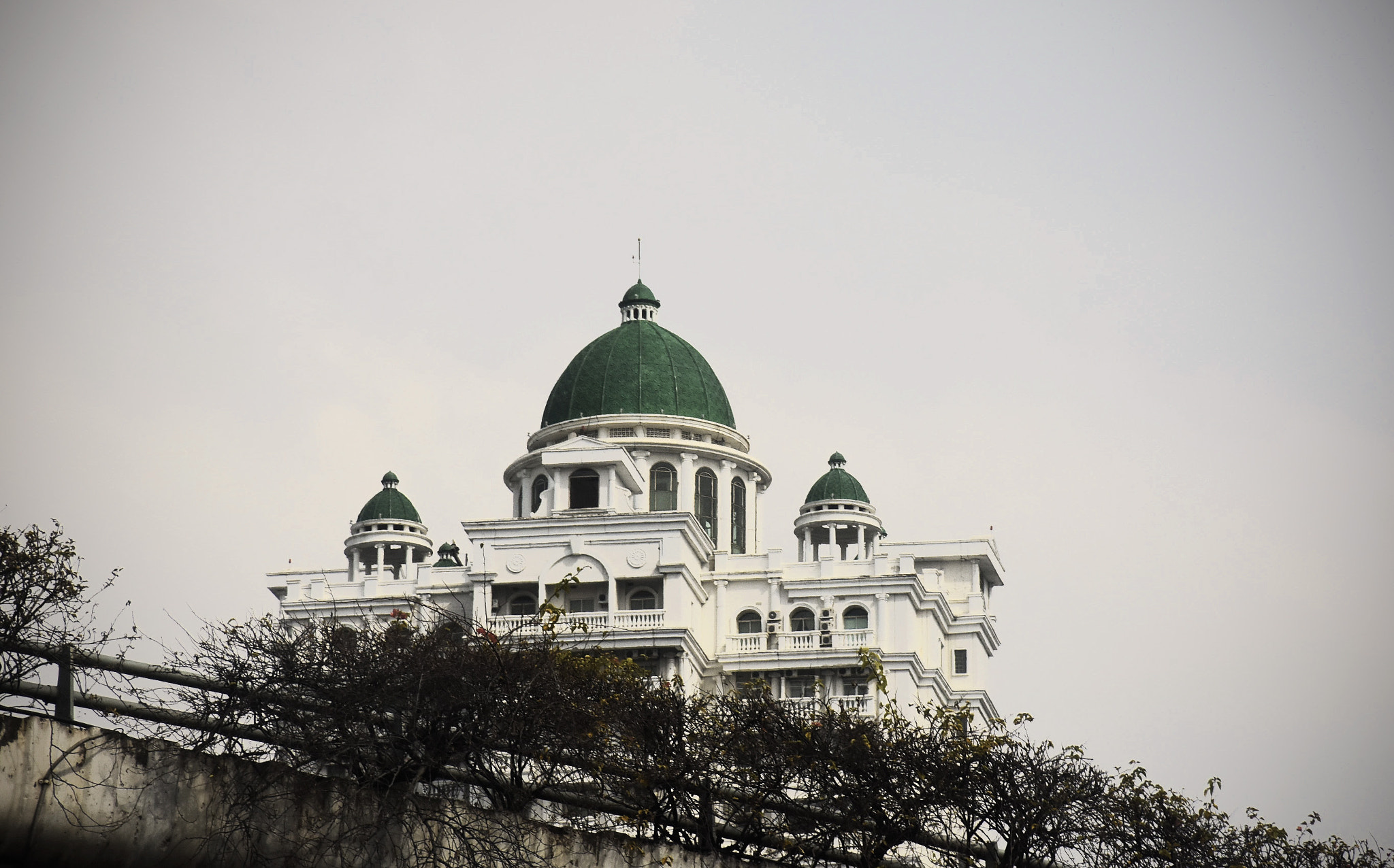 Nikkor 45mm f/2.8 P sample photo. Building near fly over photography