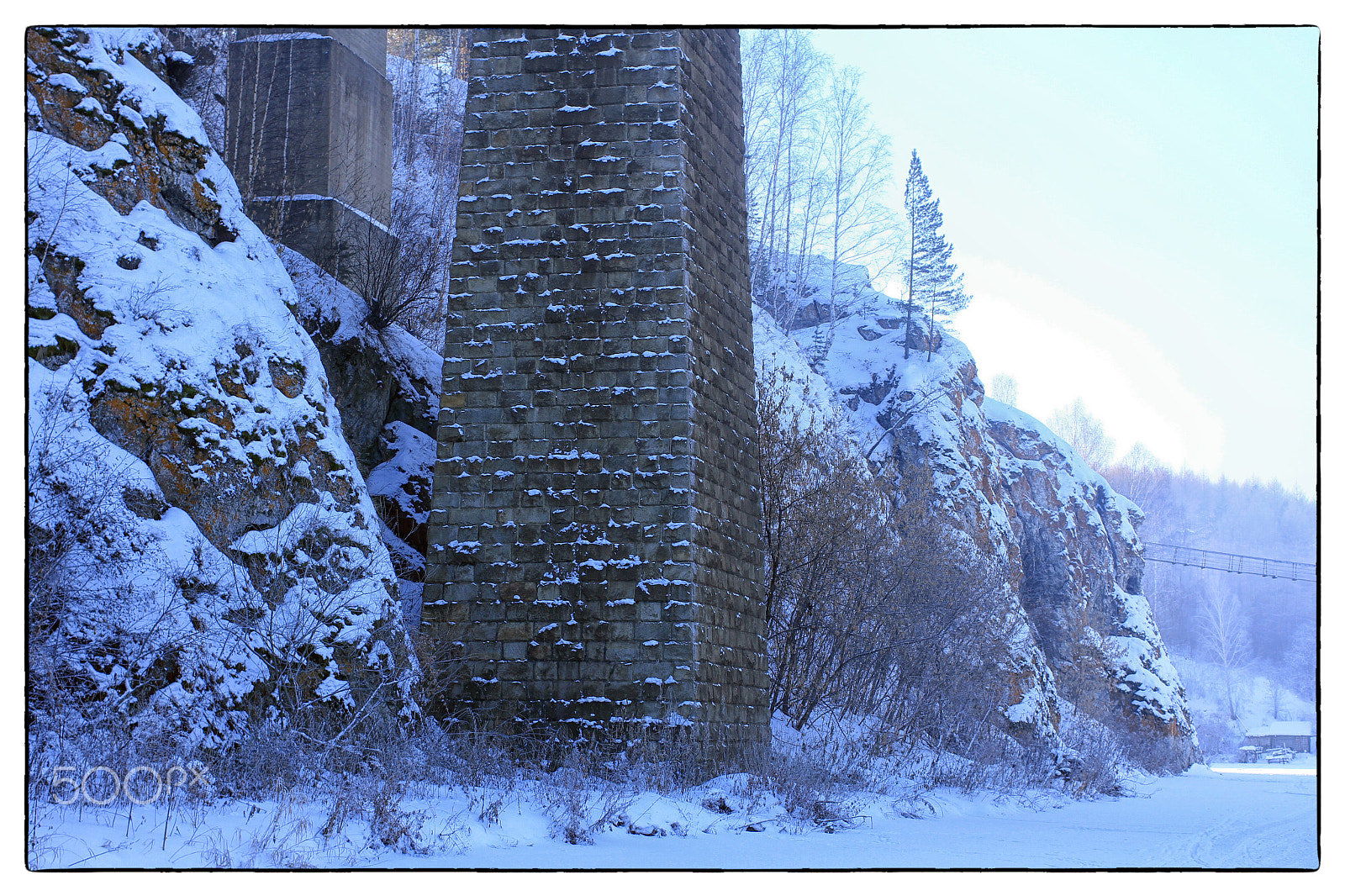 Canon EF 40mm F2.8 STM sample photo. Winter river photography