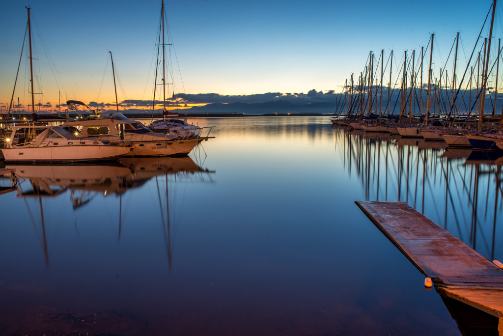 Sunset on Su Siccu quay by Michele Vascellari / 500px