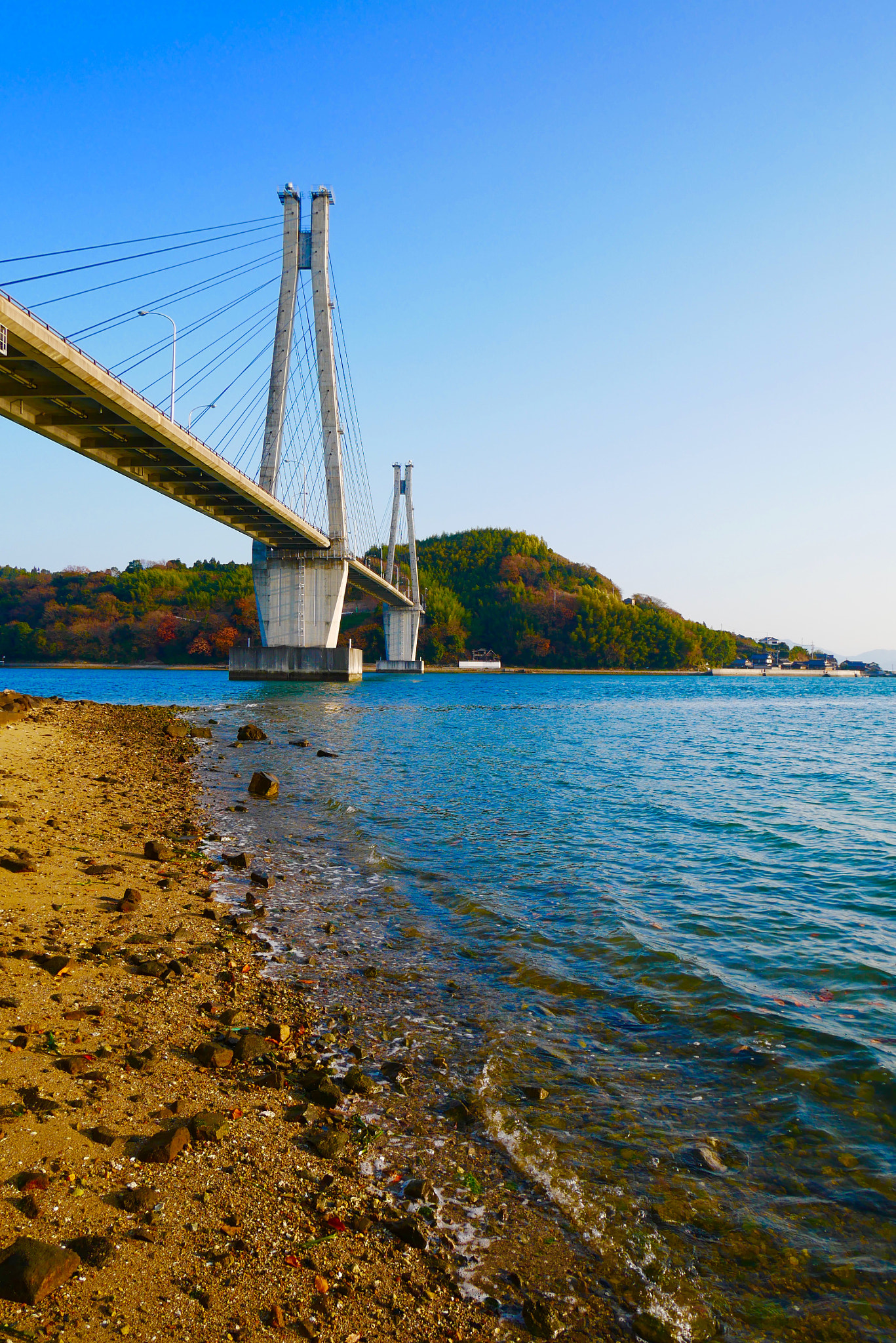 Panasonic Lumix DMC-GX85 (Lumix DMC-GX80 / Lumix DMC-GX7 Mark II) + Panasonic Lumix G Vario HD 12-32mm F3.5-5.6 Mega OIS sample photo. 大芝大橋 oshiba-ohashi photography