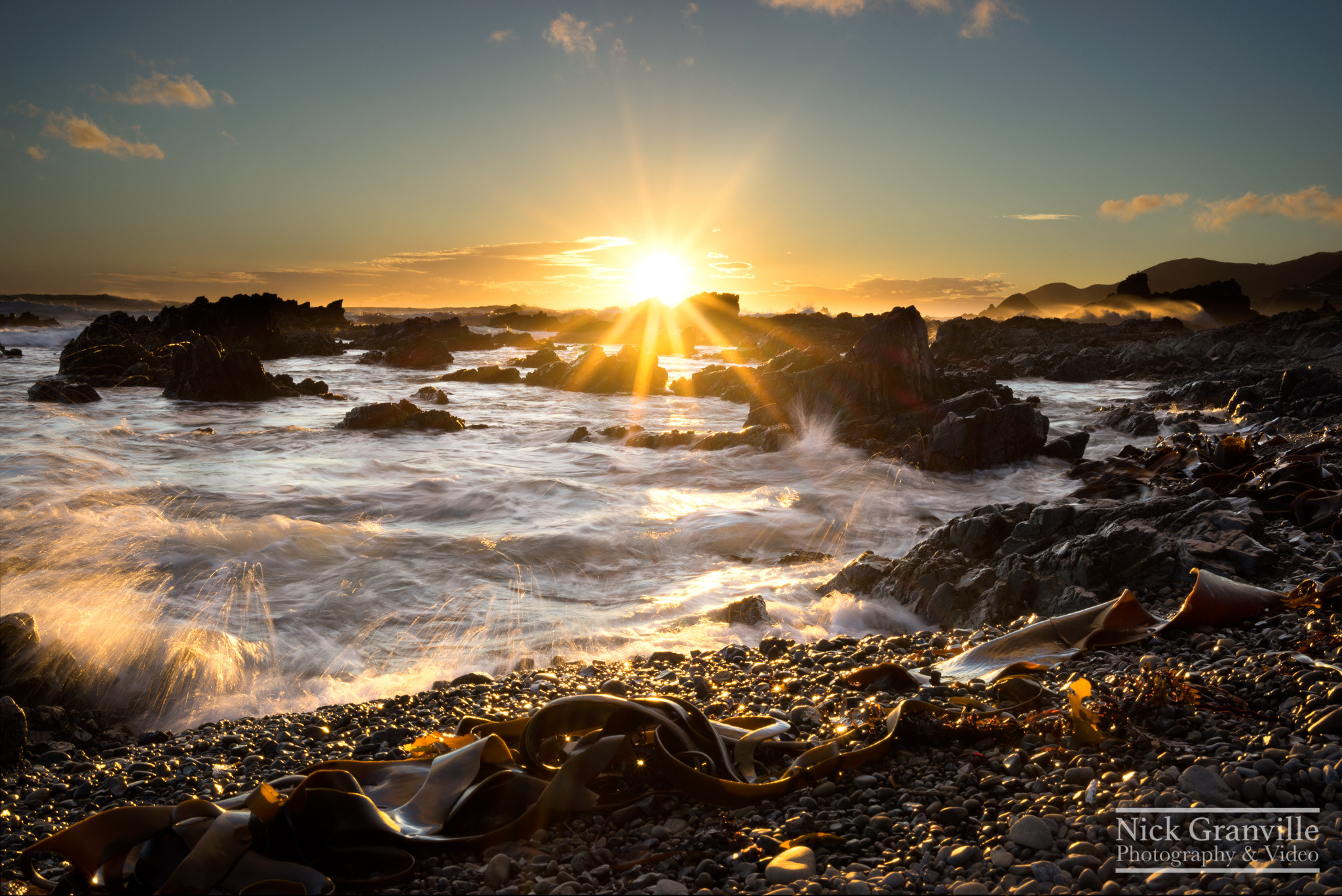 Sony a7R + Sony Sonnar T* FE 35mm F2.8 ZA sample photo. South coast sunset photography