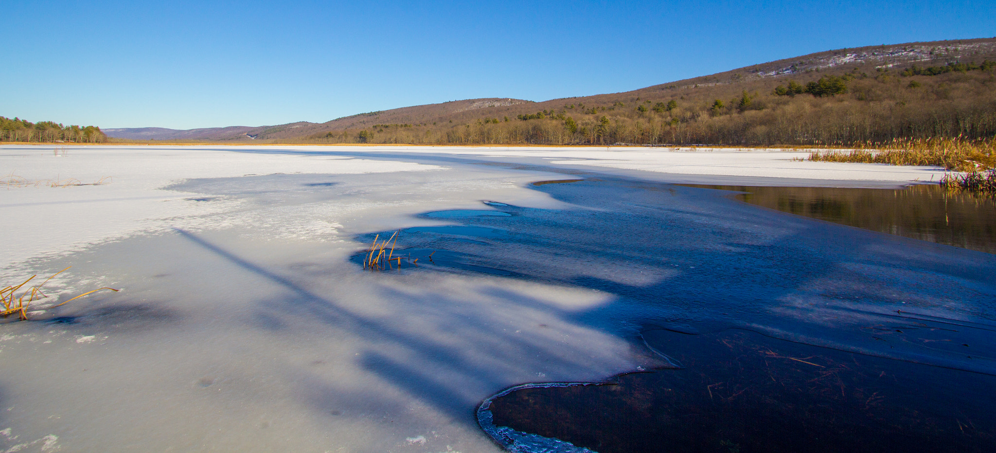 Canon EF-S 10-22mm F3.5-4.5 USM sample photo. Shadows on a frozen basha kill photography