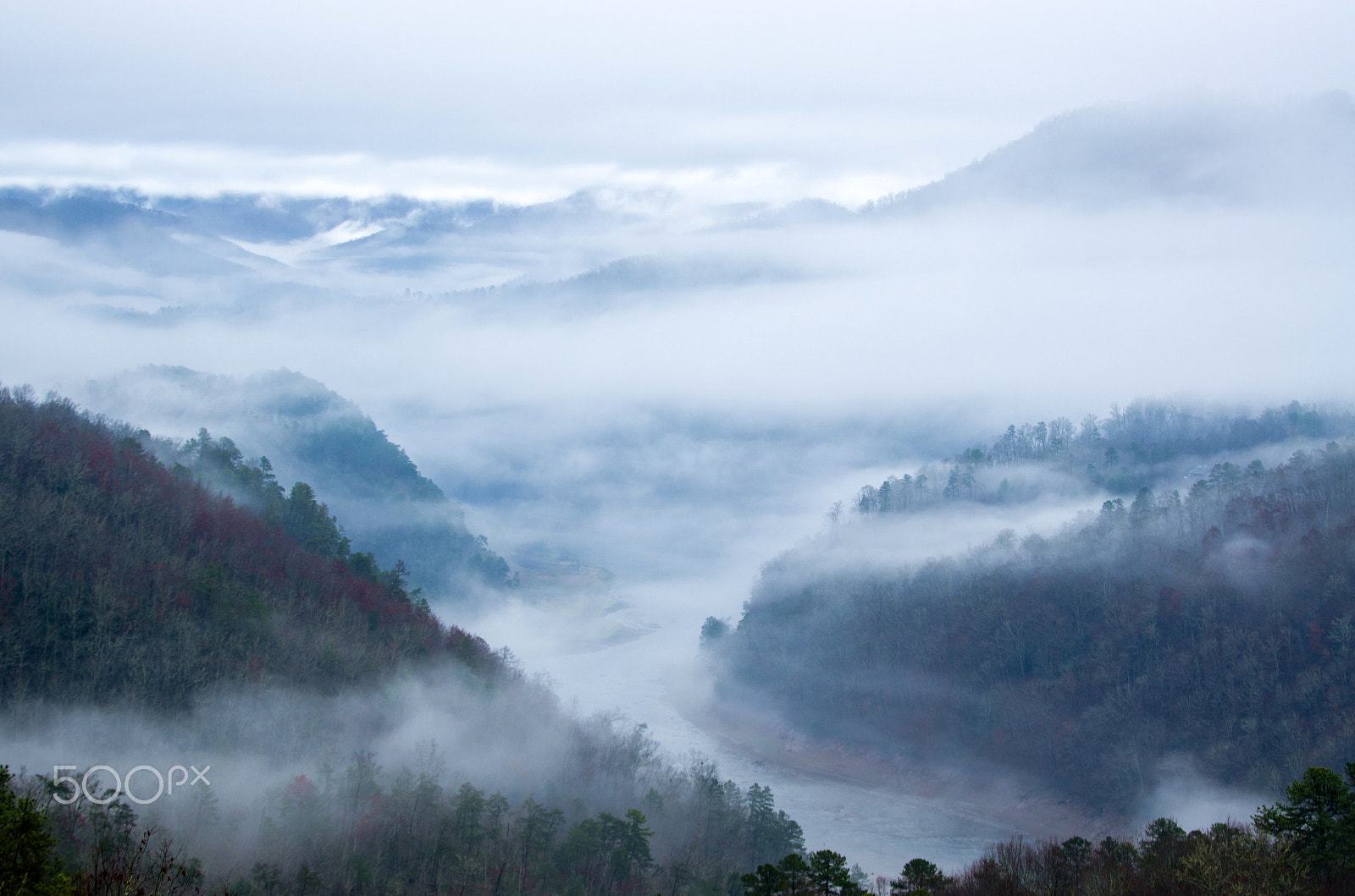 Nikon D7000 sample photo. The misty mountains of the smoky's photography