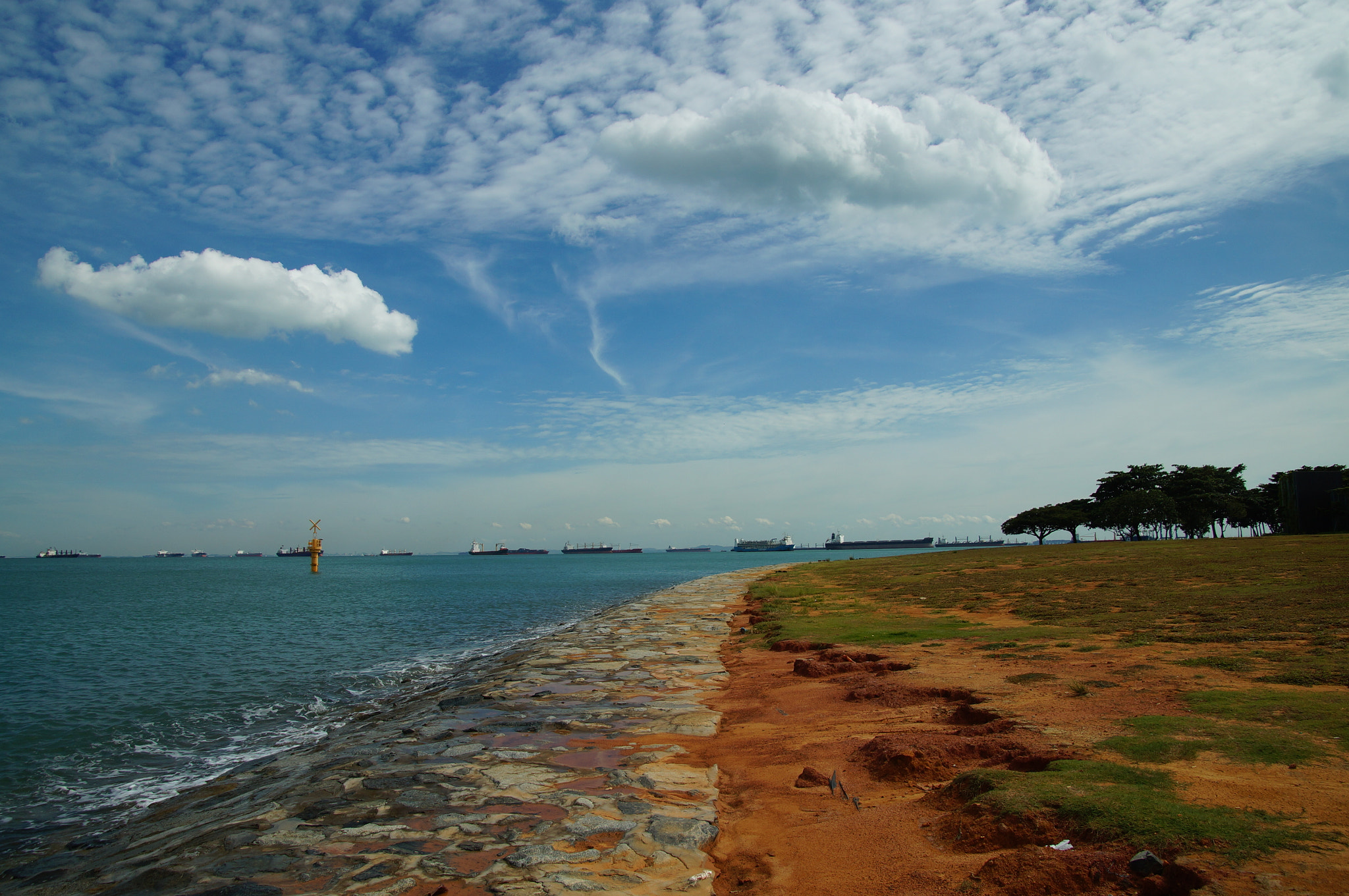 Sony SLT-A57 sample photo. Singapore strait photography