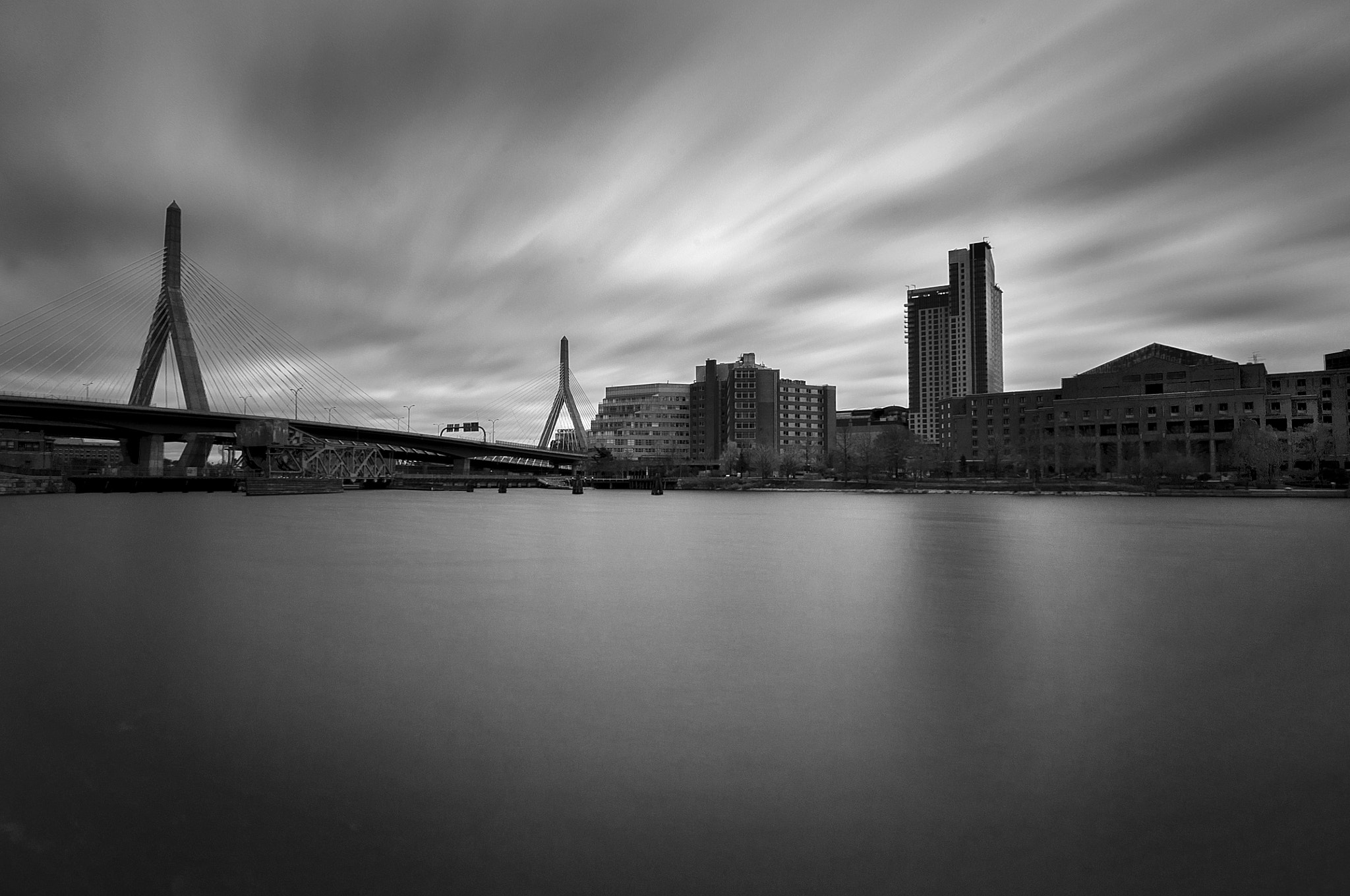 Nikon D5000 sample photo. Zakim bridge photography