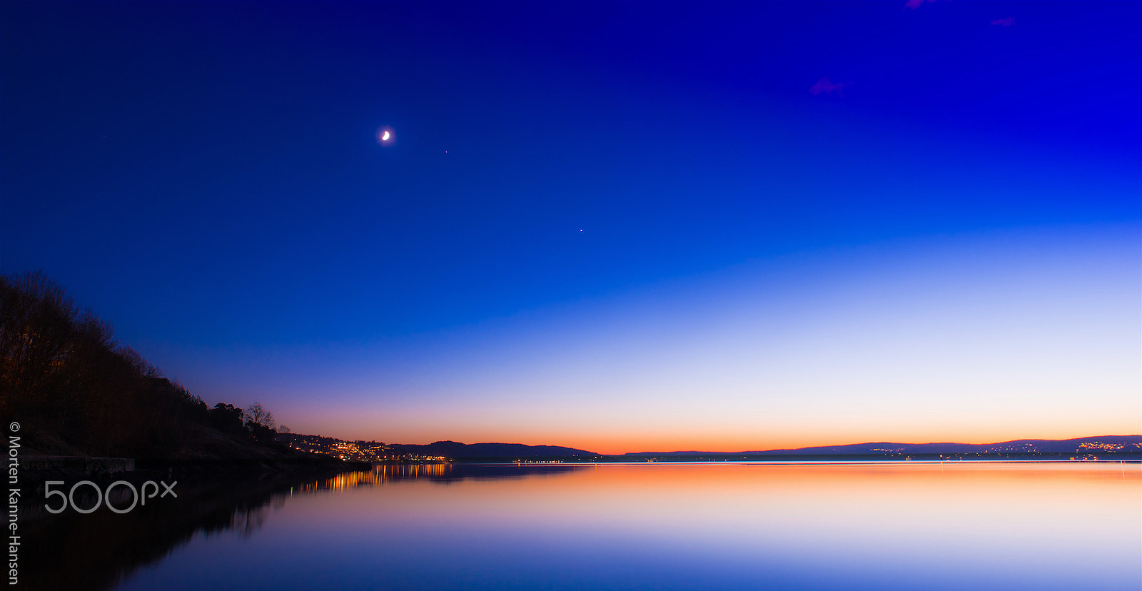 Nikon Df sample photo. The moon, mars and venus photography