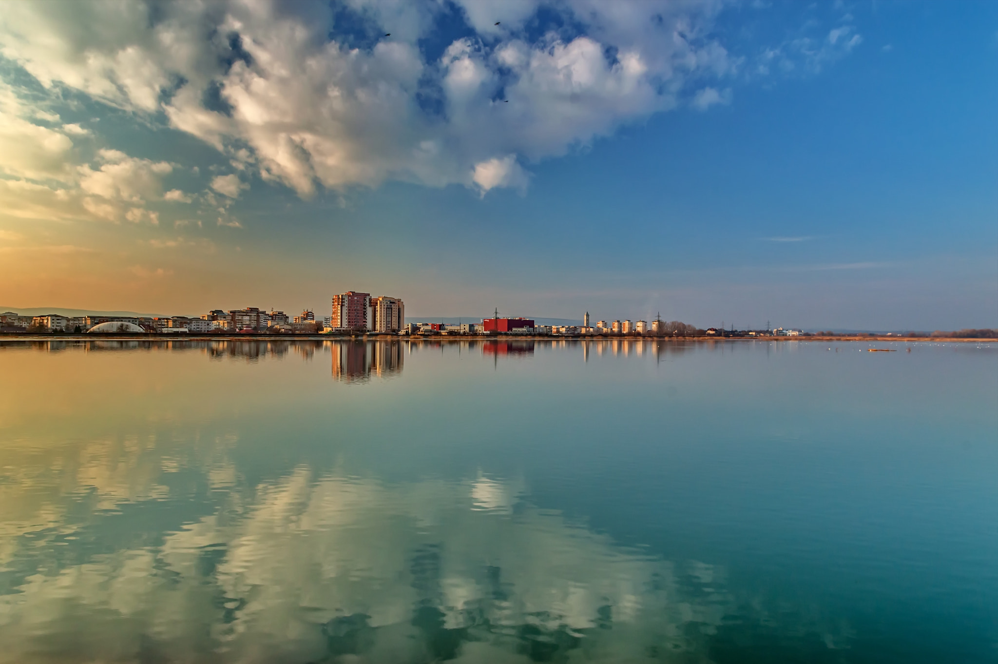 Nikon D3200 sample photo. The city in reflection photography