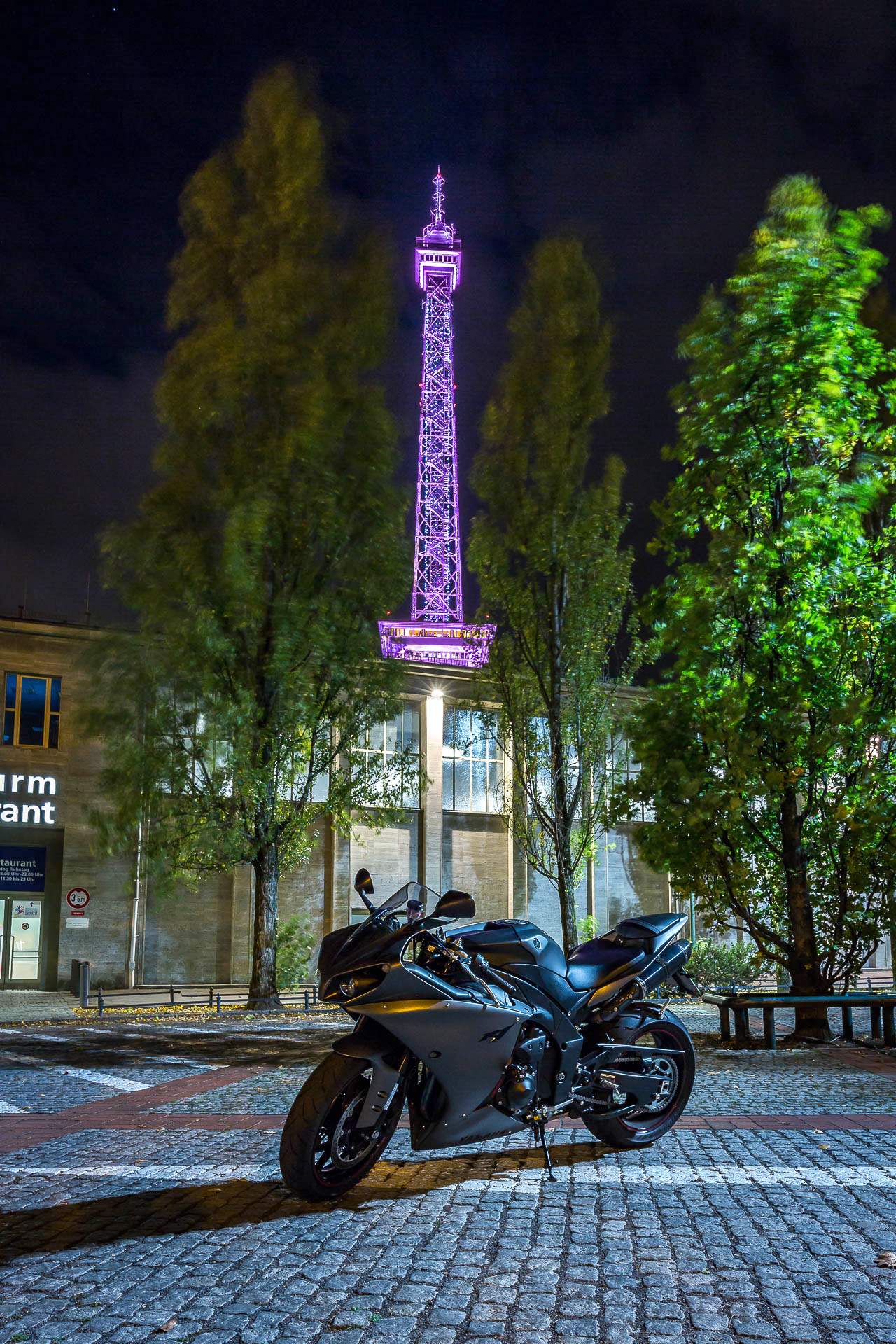 Canon EF-M 11-22mm F4-5.6 IS STM sample photo. Bike and tower photography