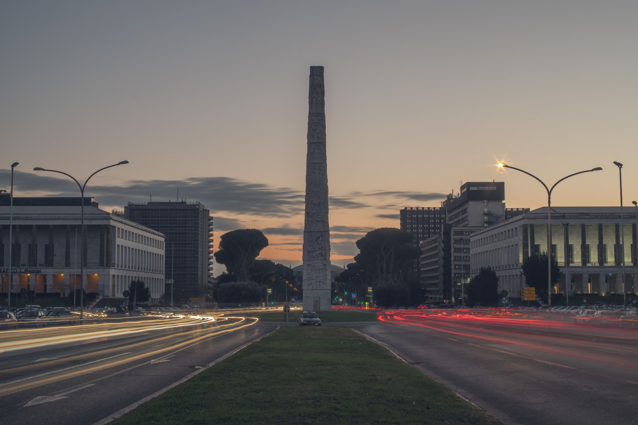 Pentax K-3 sample photo. Marconi obelisk - rome (eur) photography