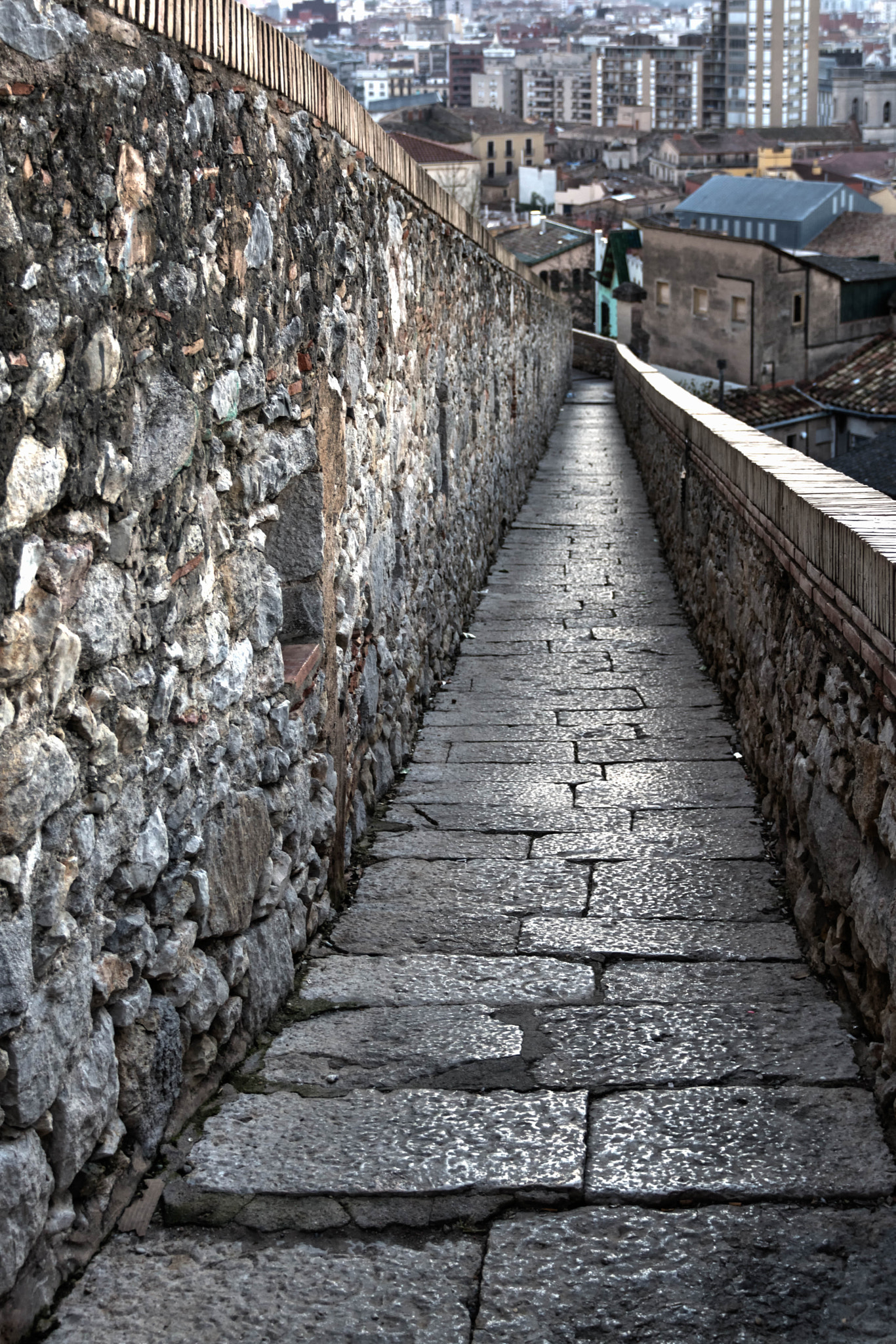 Nikon D7100 + Nikon PC-E Nikkor 24mm F3.5D ED Tilt-Shift sample photo. Murallas de girona photography