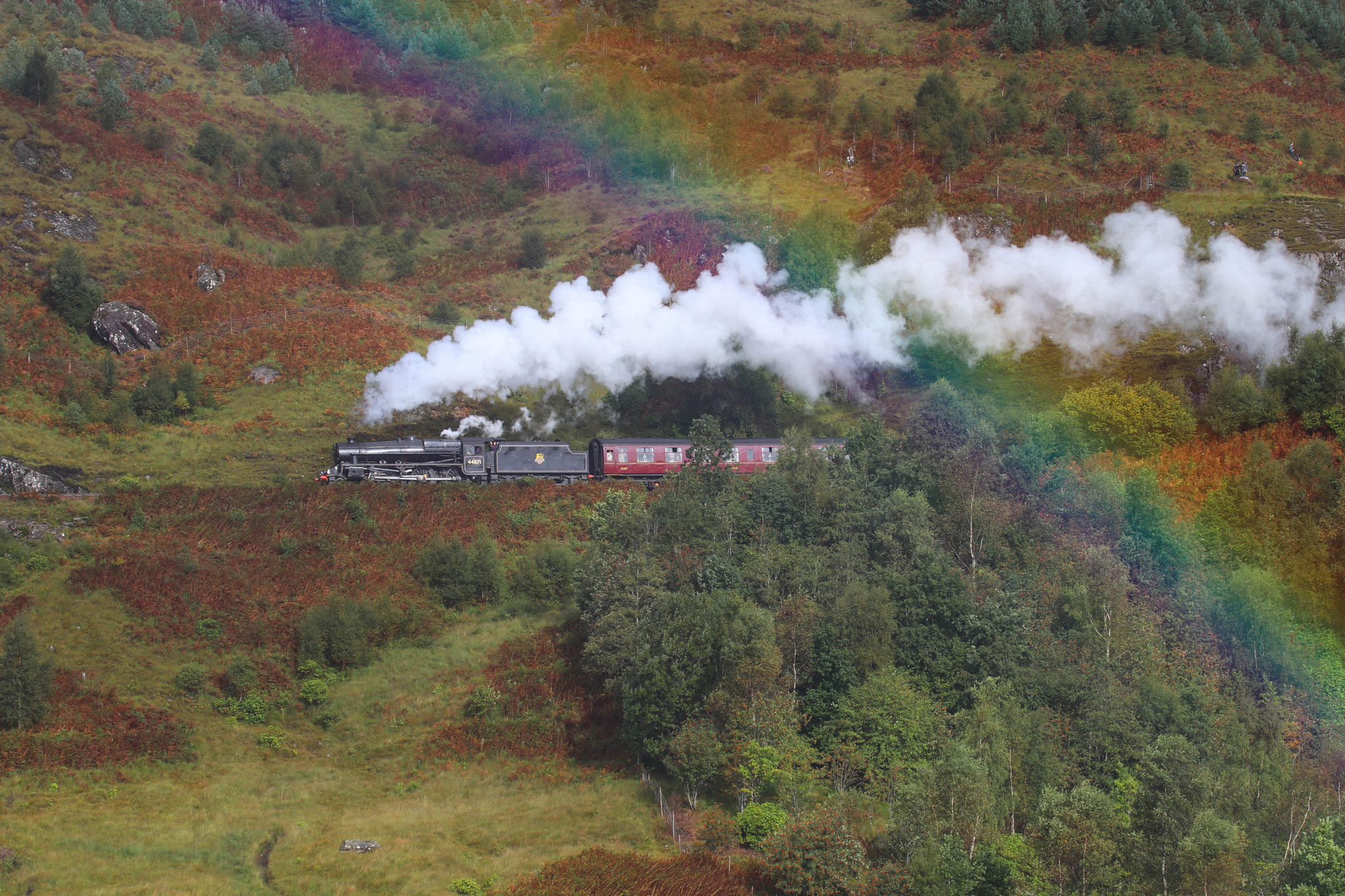 Canon EF 100-400mm F4.5-5.6L IS USM sample photo. Rainbow train photography