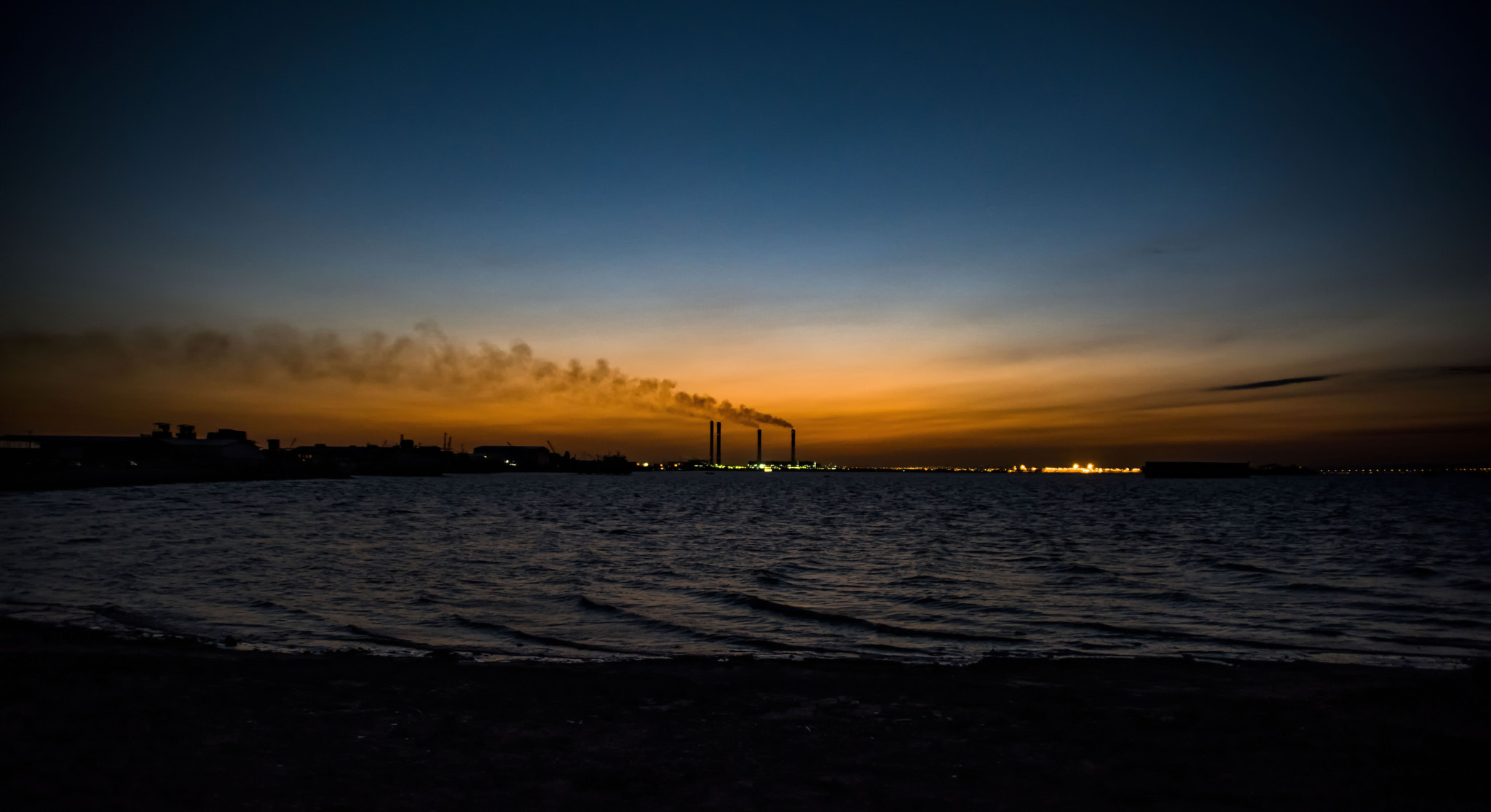 Nikon D810 sample photo. Doha beach sunset photography