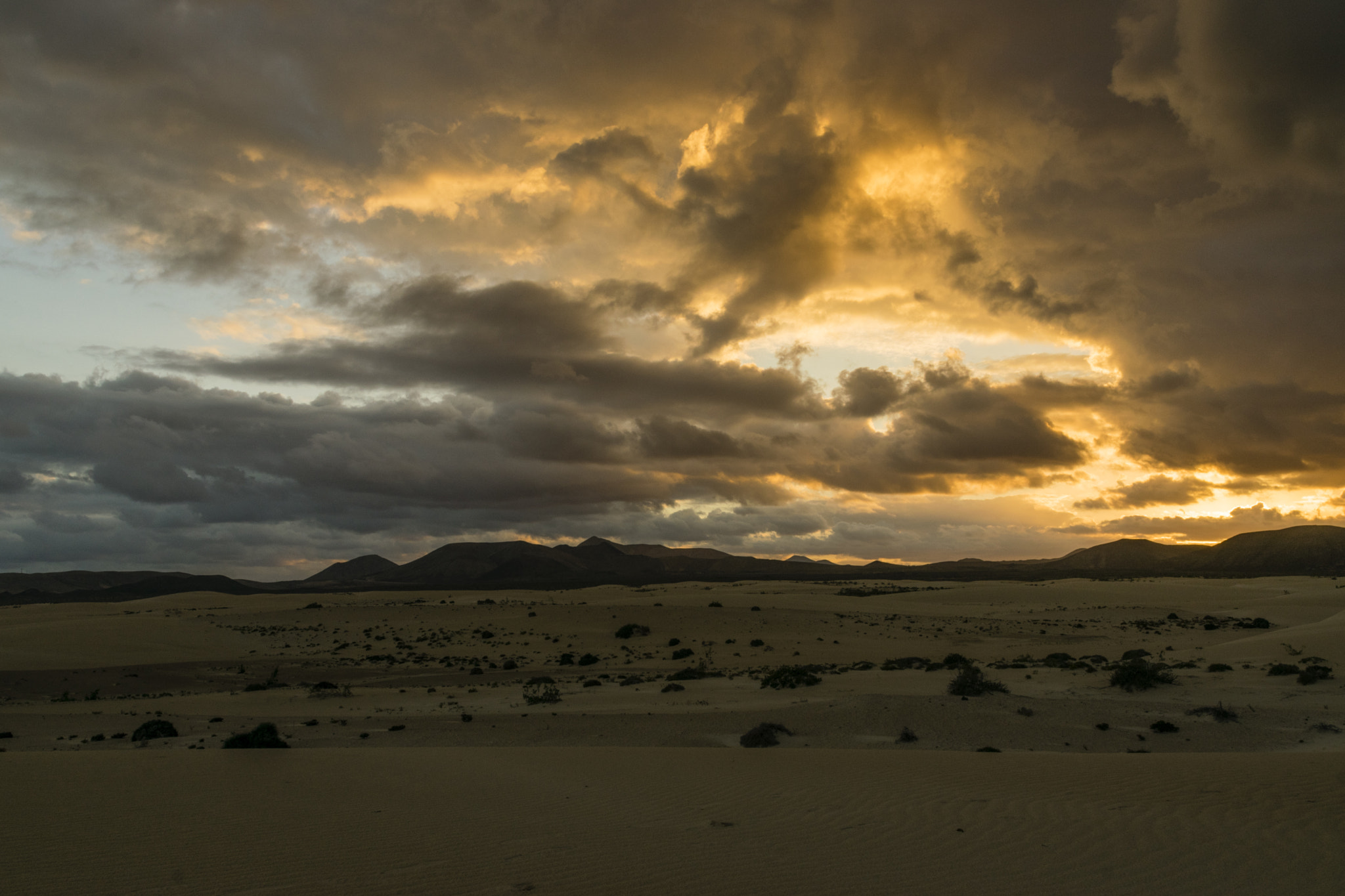 Nikon D5300 + Nikon AF-S DX Nikkor 16-85mm F3.5-5.6G ED VR sample photo. Sunset in desert photography