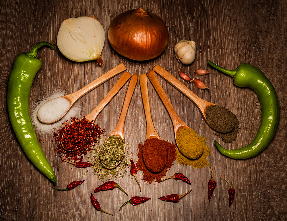 Nikon D300S sample photo. My vegetables and spices photography