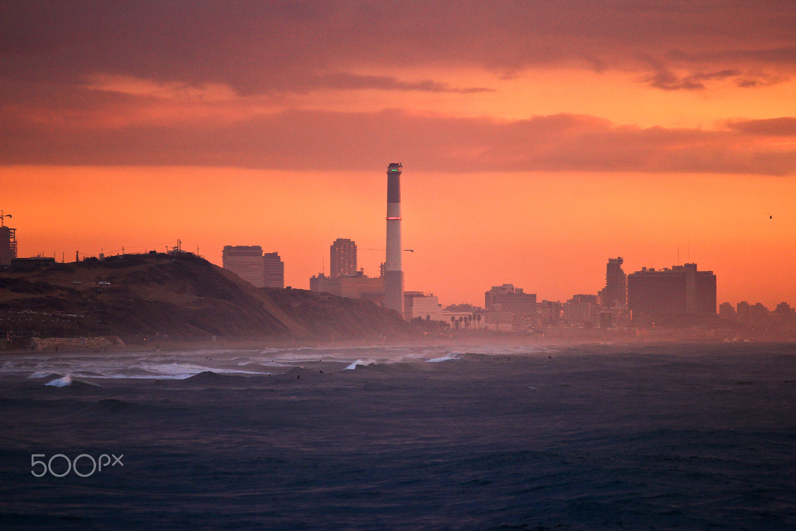 Canon EOS 600D (Rebel EOS T3i / EOS Kiss X5) sample photo. Sunset in tel-aviv beach photography