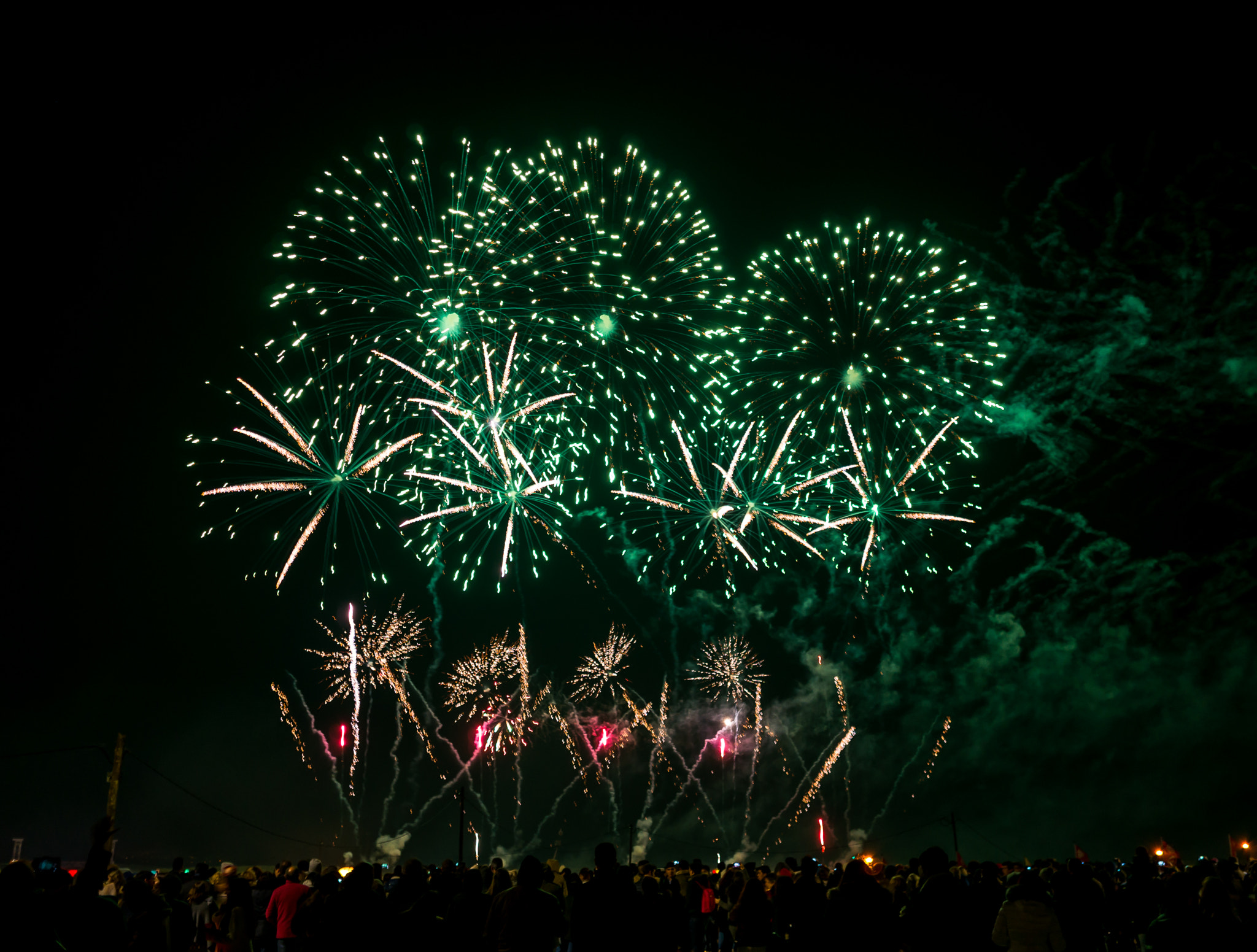 Sony Alpha NEX-5R + Sigma 19mm F2.8 EX DN sample photo. New year fireworks photography