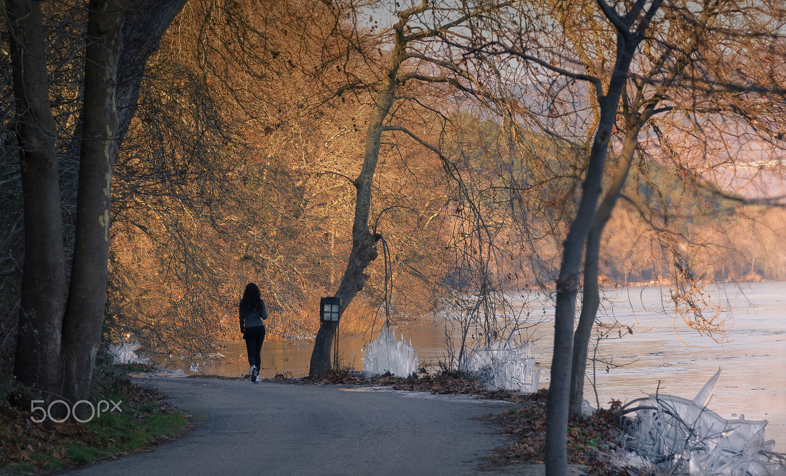 Sigma 50-150mm F2.8 EX APO DC OS HSM sample photo. Frozen lake photography