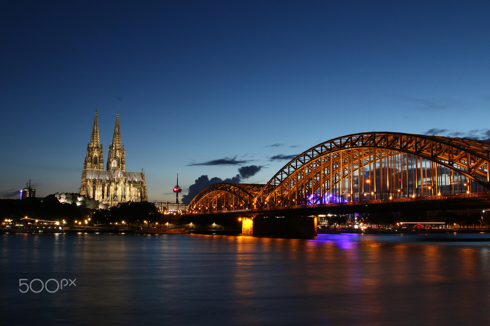 Canon EOS 70D + Canon EF 400mm f/2.8L sample photo. Cologne dome with rhine river photography