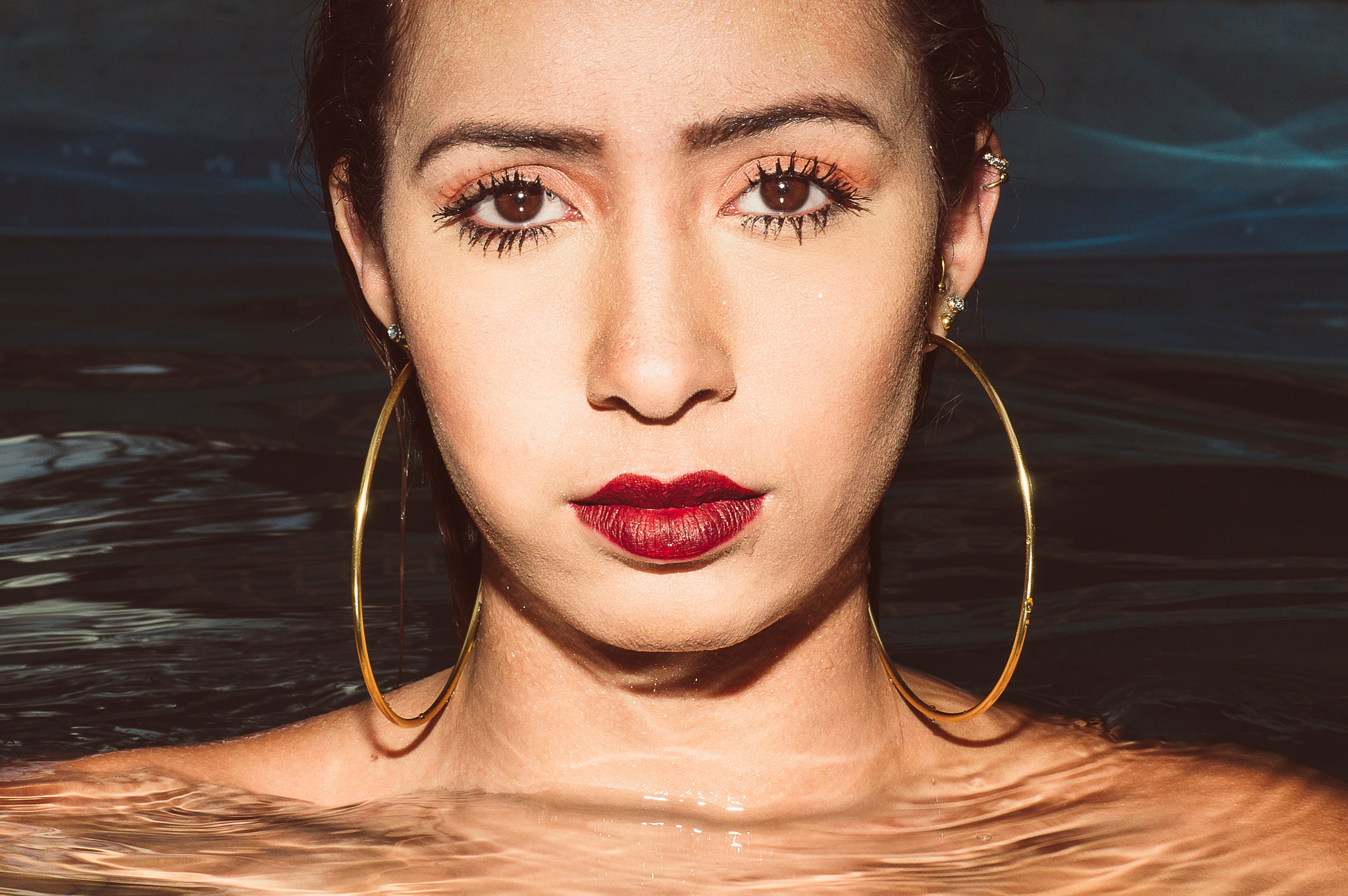 Sony SLT-A55 (SLT-A55V) sample photo. Red lips photography
