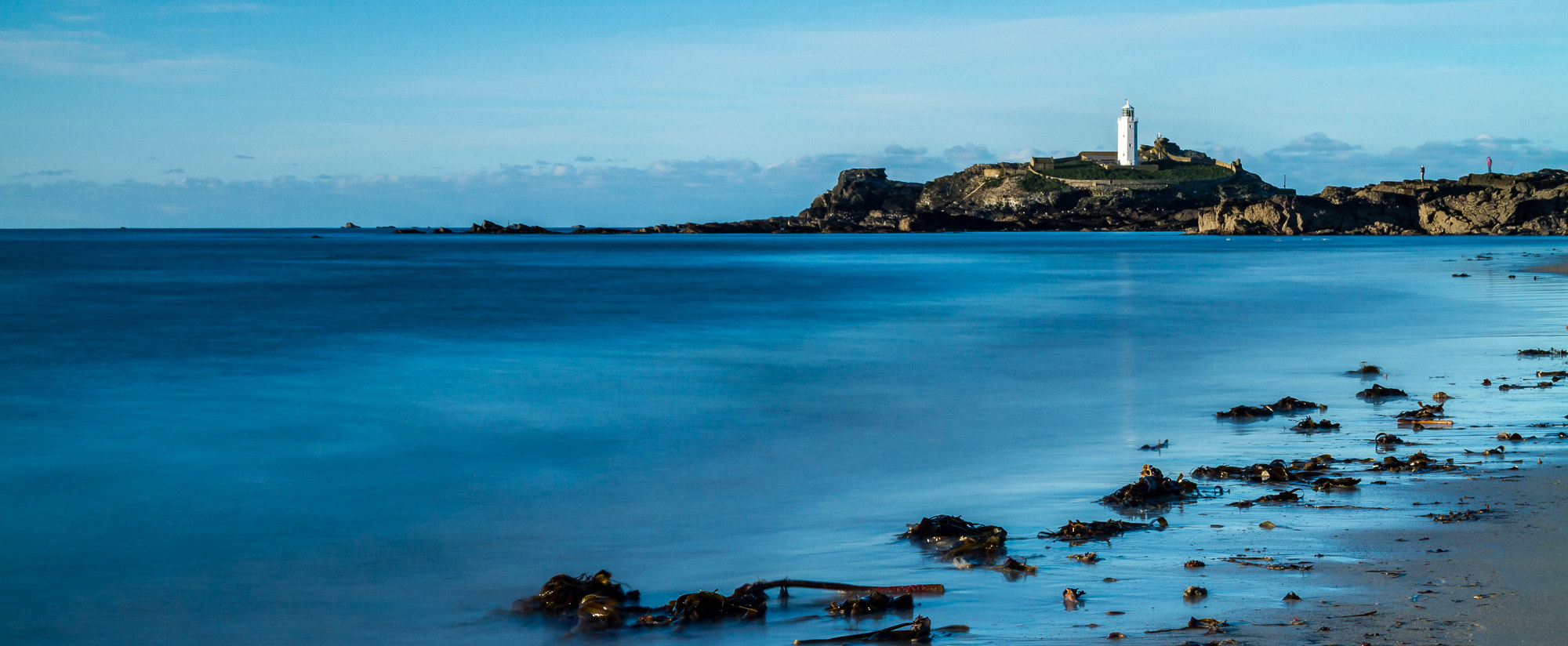 Canon EOS 7D + Sigma 18-50mm f/2.8 Macro sample photo. Godrevy lighthouse photography
