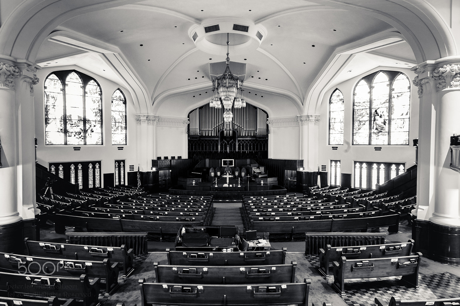 Pentax K-30 sample photo. First united methodist church, houston photography