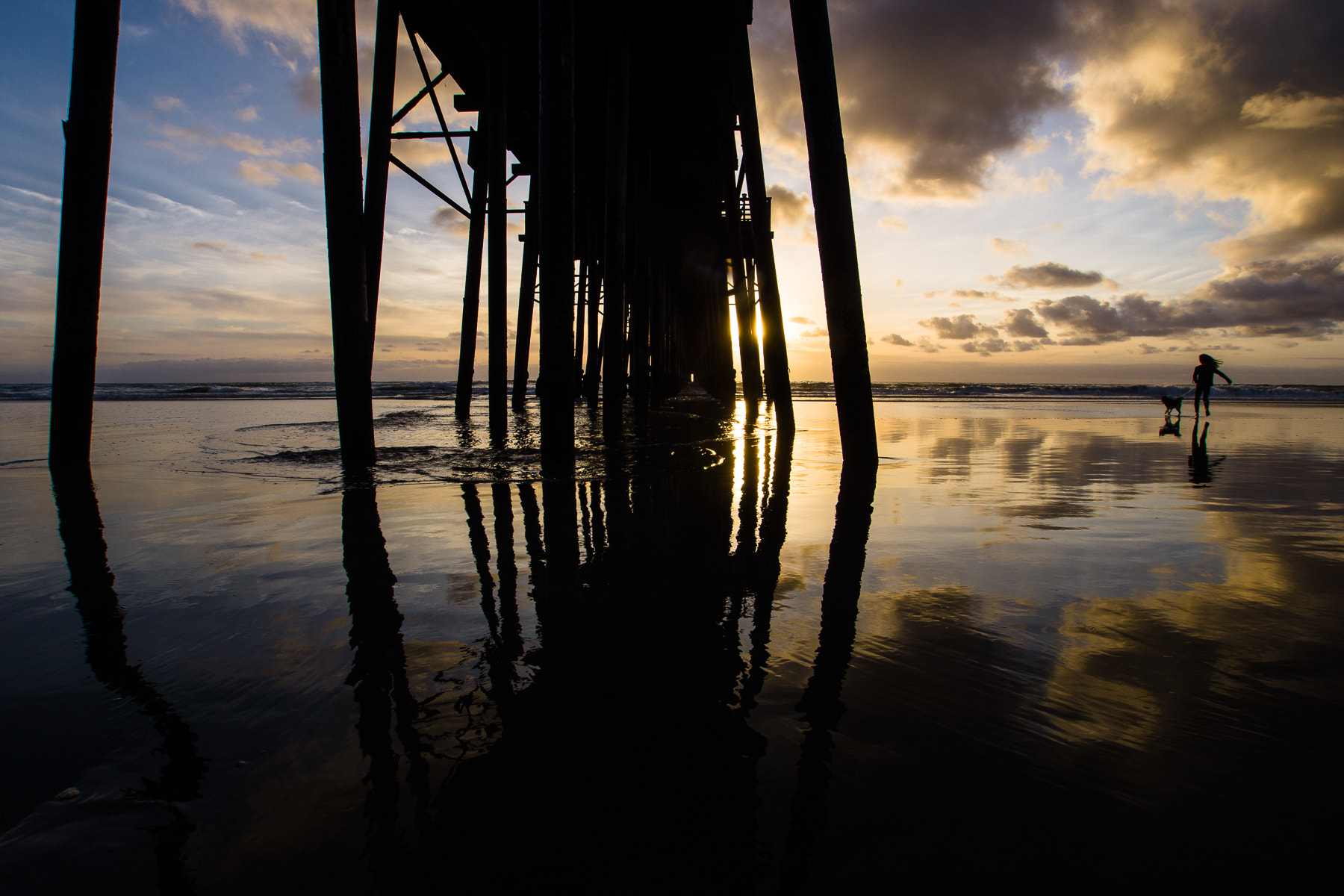 Sony SLT-A77 sample photo. Pier reflections photography