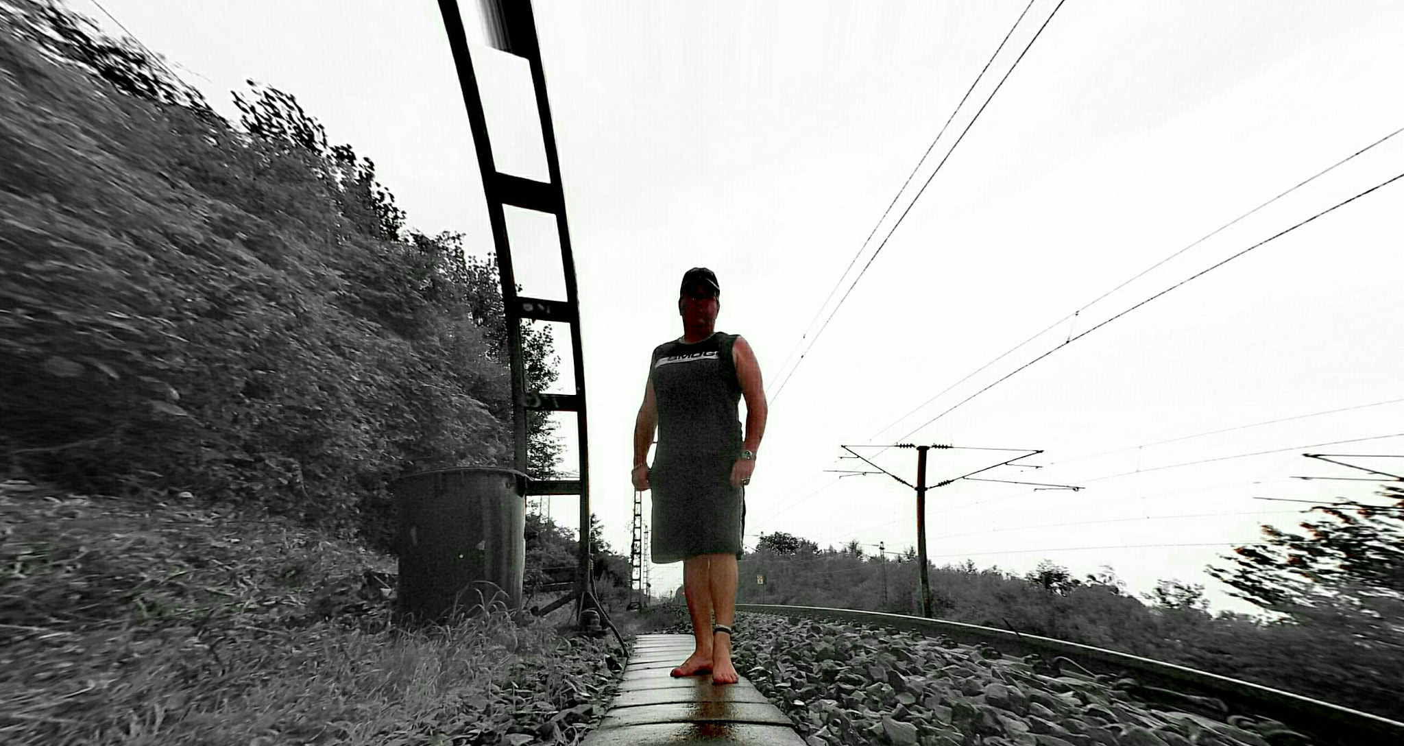 Samsung ST30 sample photo. Trail on rail photography