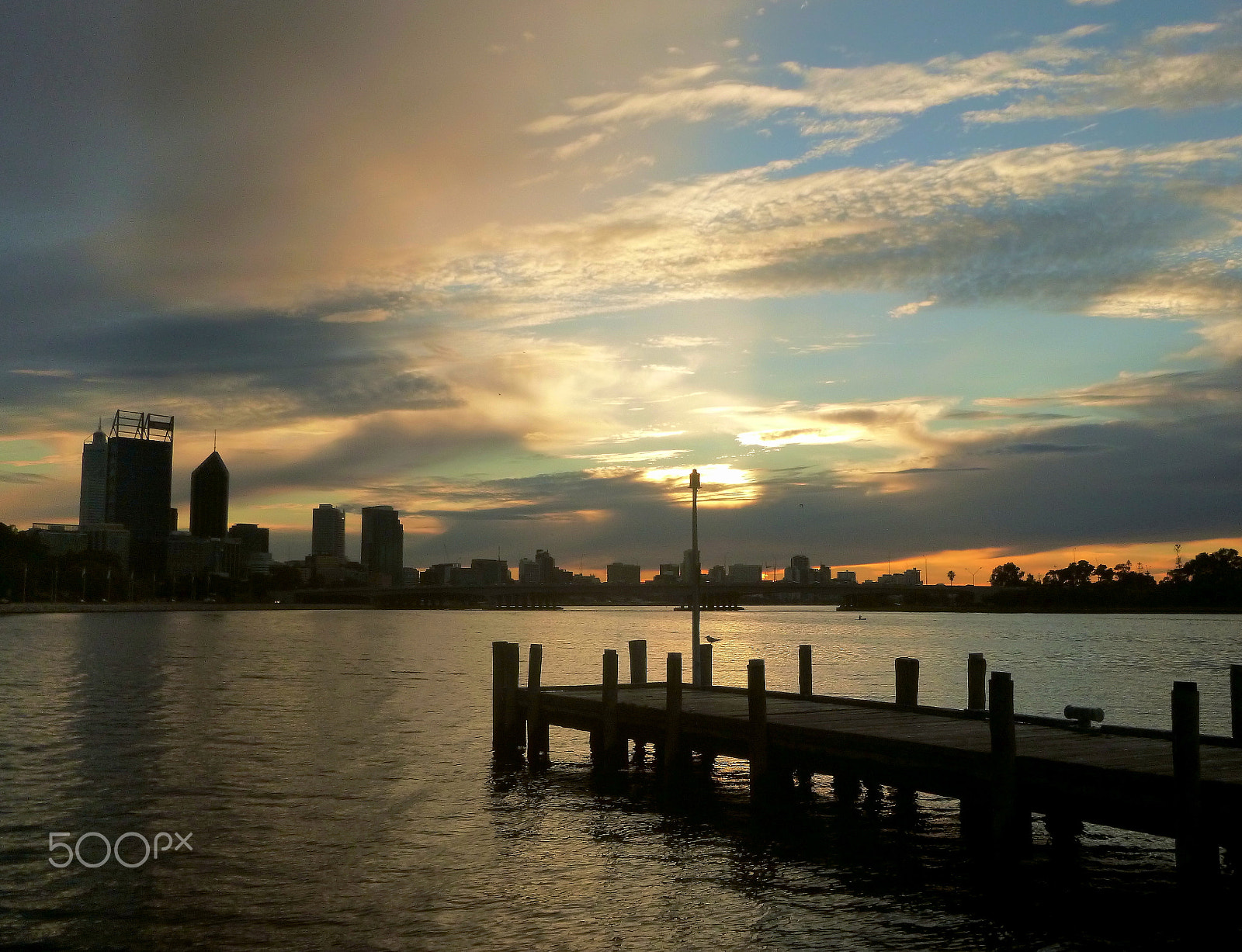 Panasonic DMC-FT20 sample photo. Sunrise on the swan river photography