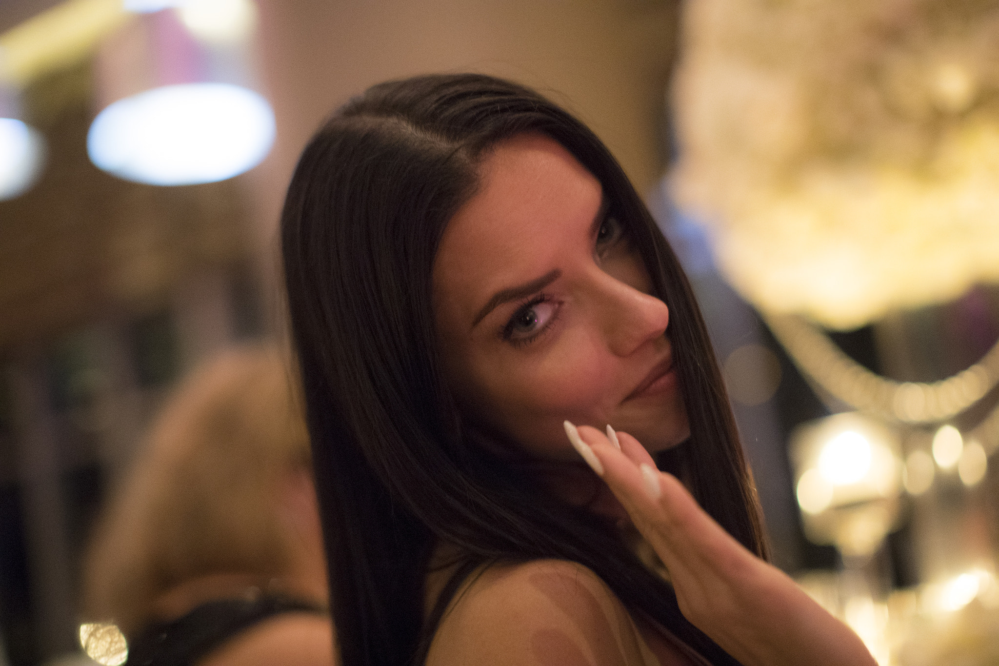 Canon EF 50mm F1.2L USM sample photo. Adriana lima - just candids photography