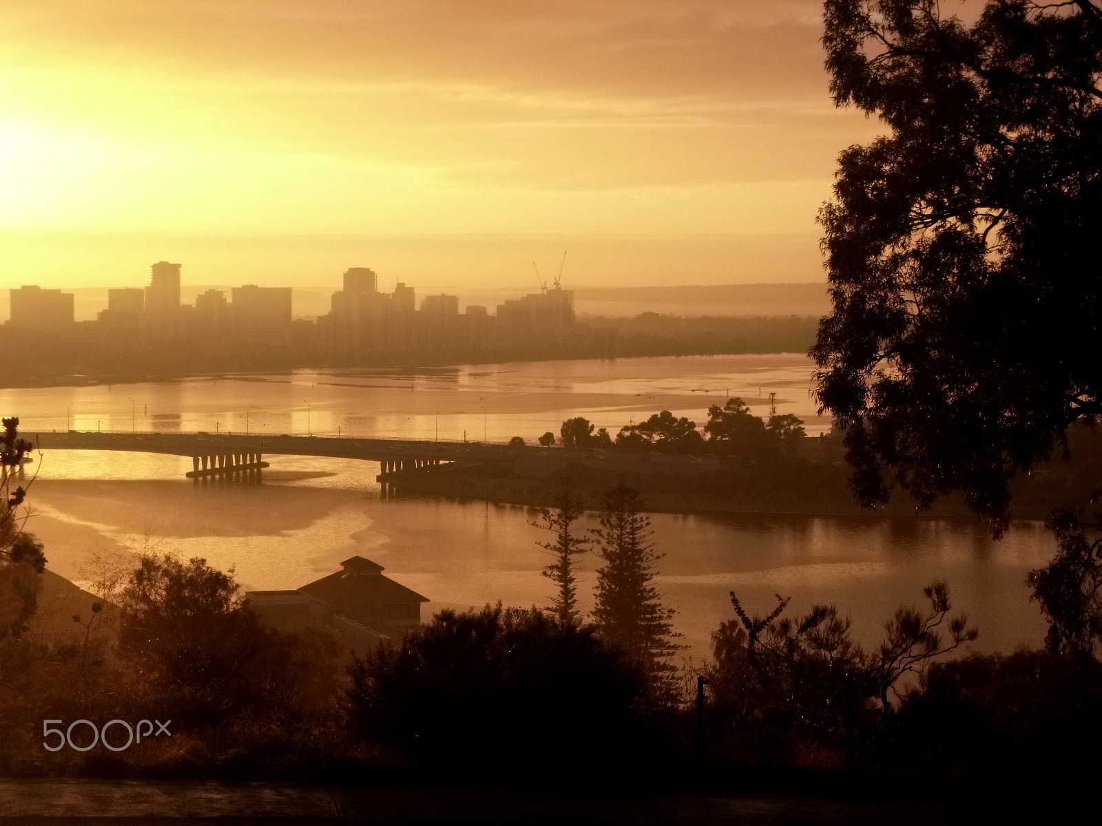 Panasonic DMC-FT20 sample photo. Sunrise on the swan river photography