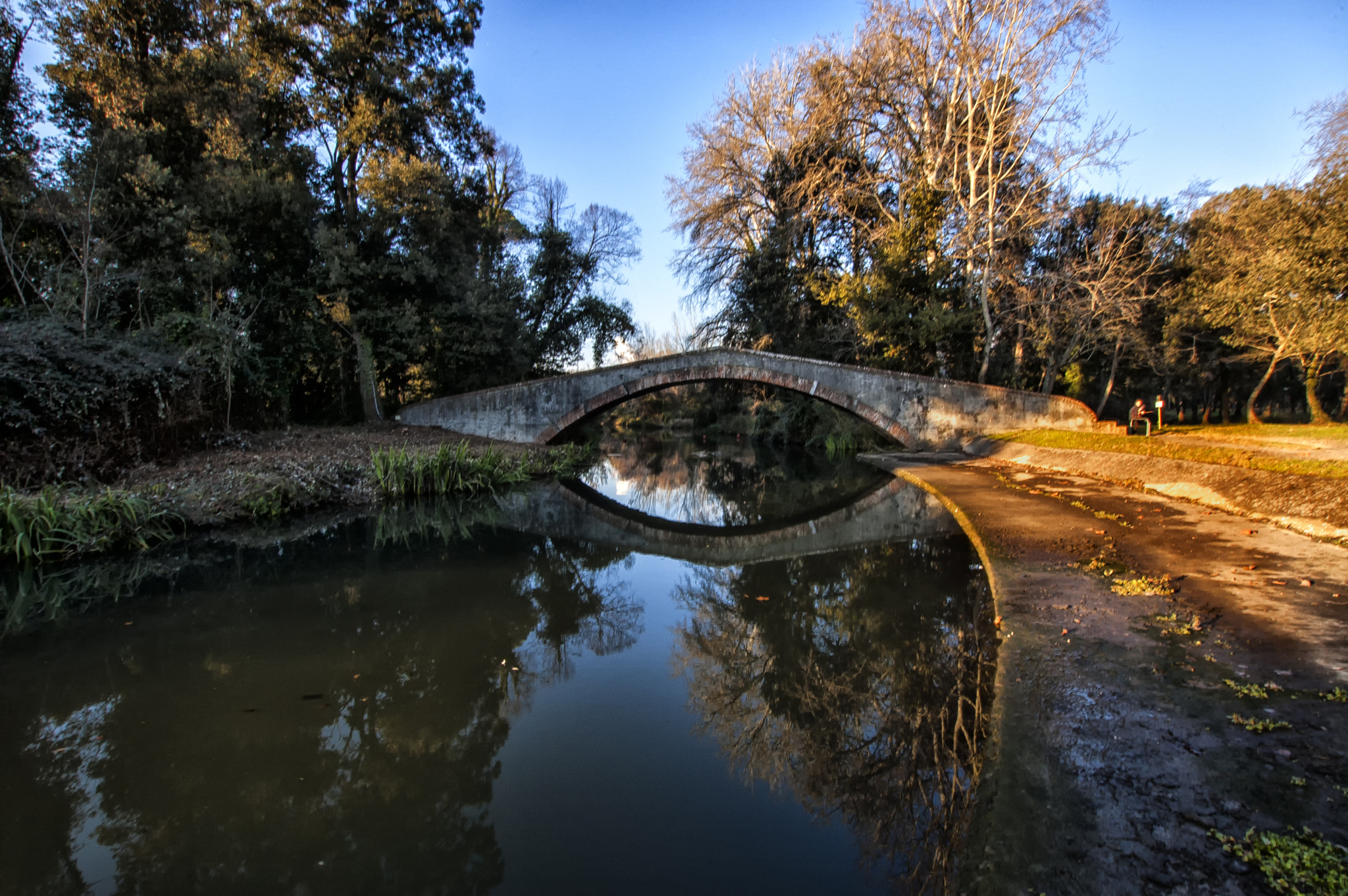 Nikon D50 + Sigma 10-20mm F3.5 EX DC HSM sample photo. Bridge over the park photography