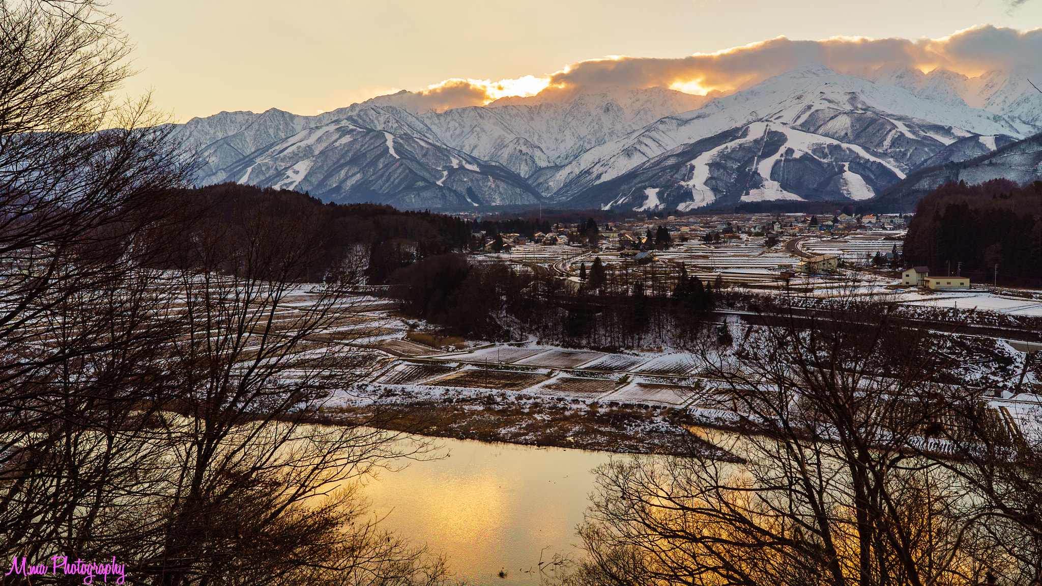 Sony a7S sample photo. Mountains and countryside in hakuba village photography