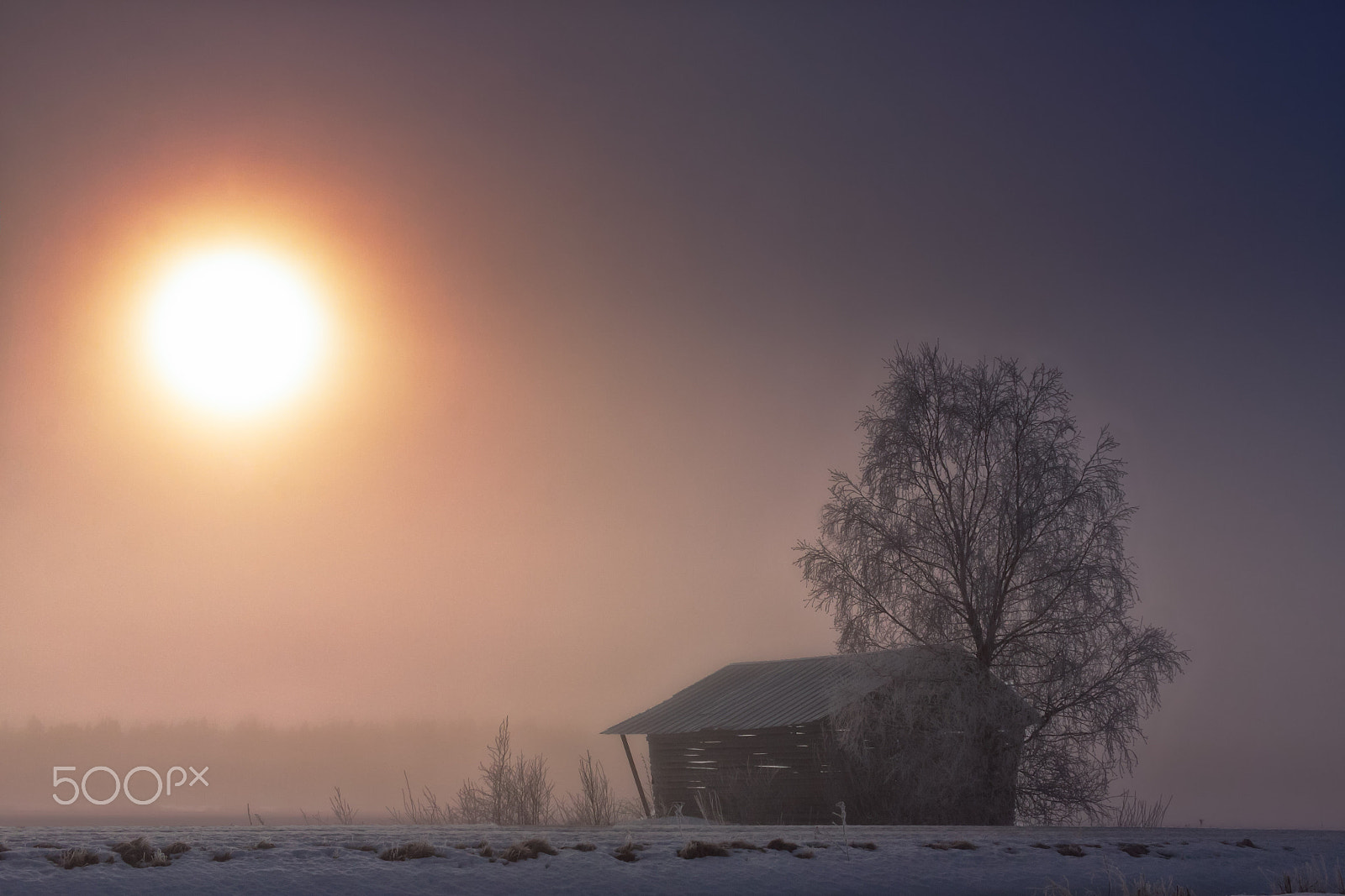 Canon EF-S 24mm F2.8 STM sample photo. Morning on the winter fields photography