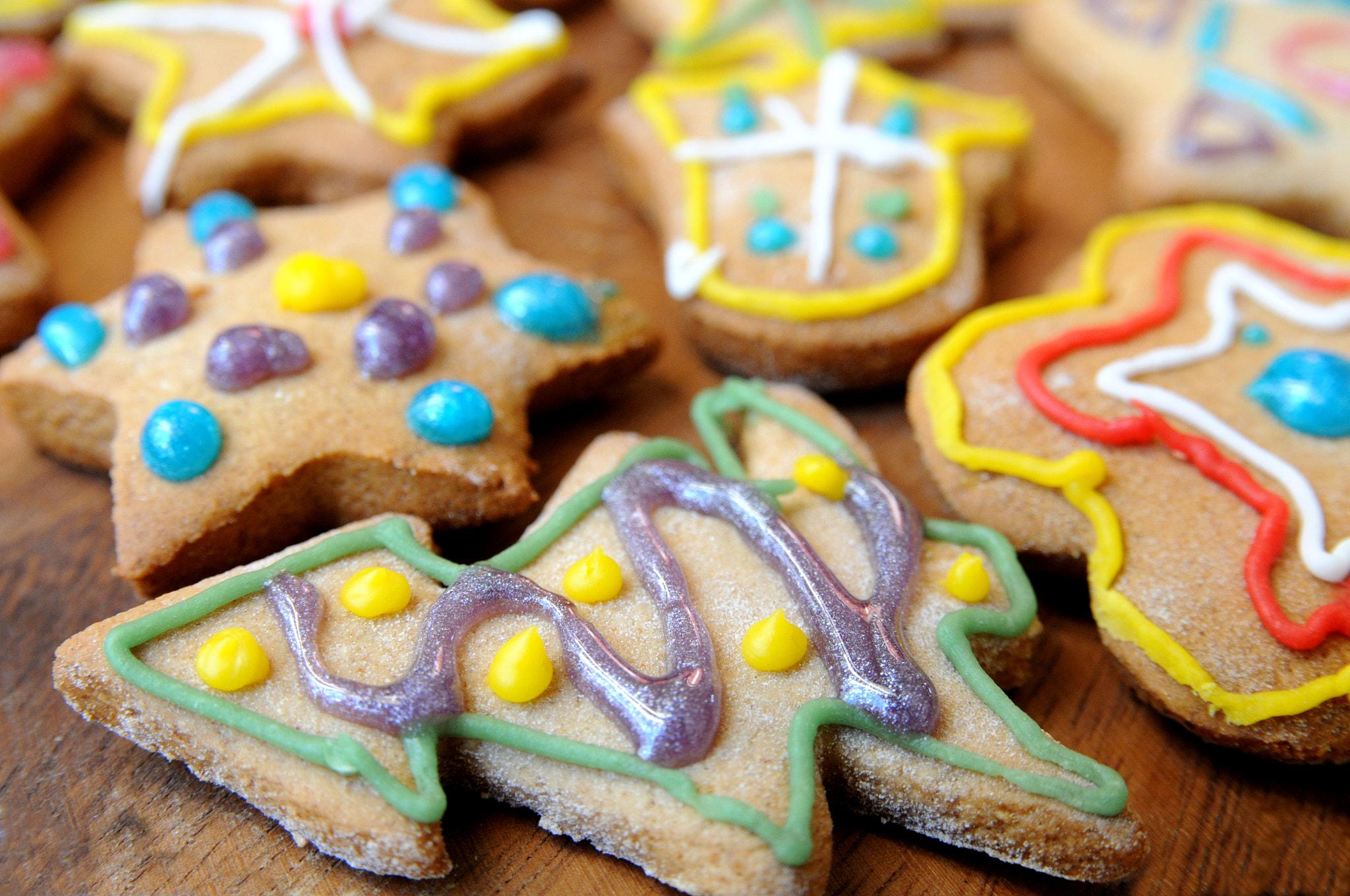 Nikon D300 + Sigma 18-50mm F2.8 EX DC Macro sample photo. Christmas cookies photography