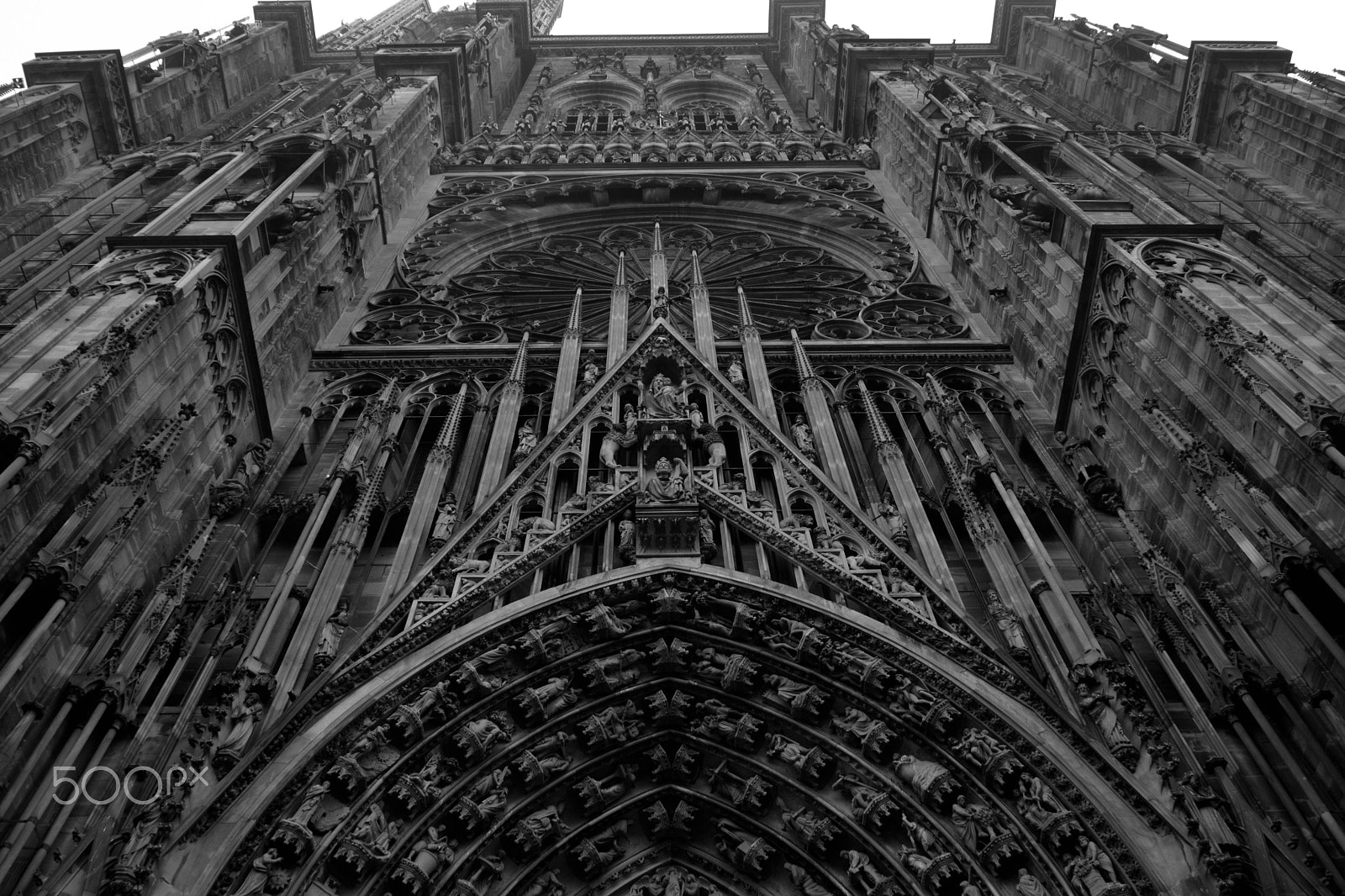 Nikon D5200 + Nikon PC-E Nikkor 24mm F3.5D ED Tilt-Shift sample photo. Entrance notre dame strasbourg photography