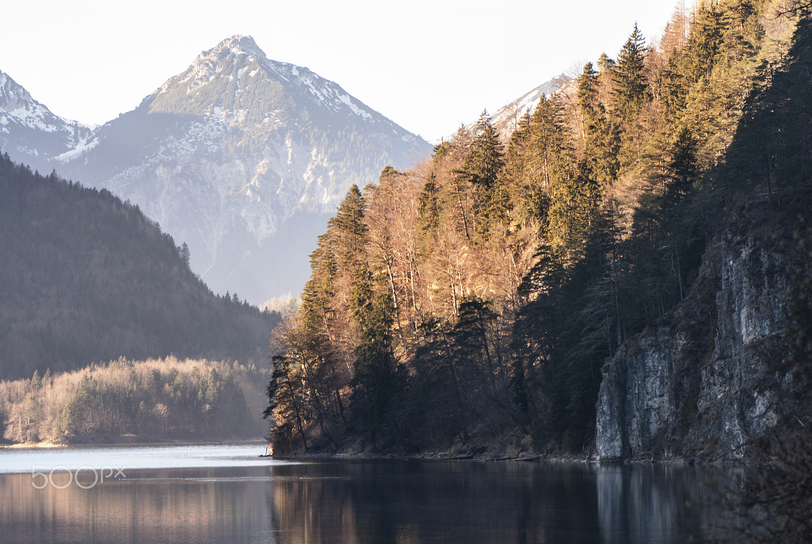 Nikon AF-S Micro-Nikkor 105mm F2.8G IF-ED VR sample photo. Morning alpsee photography