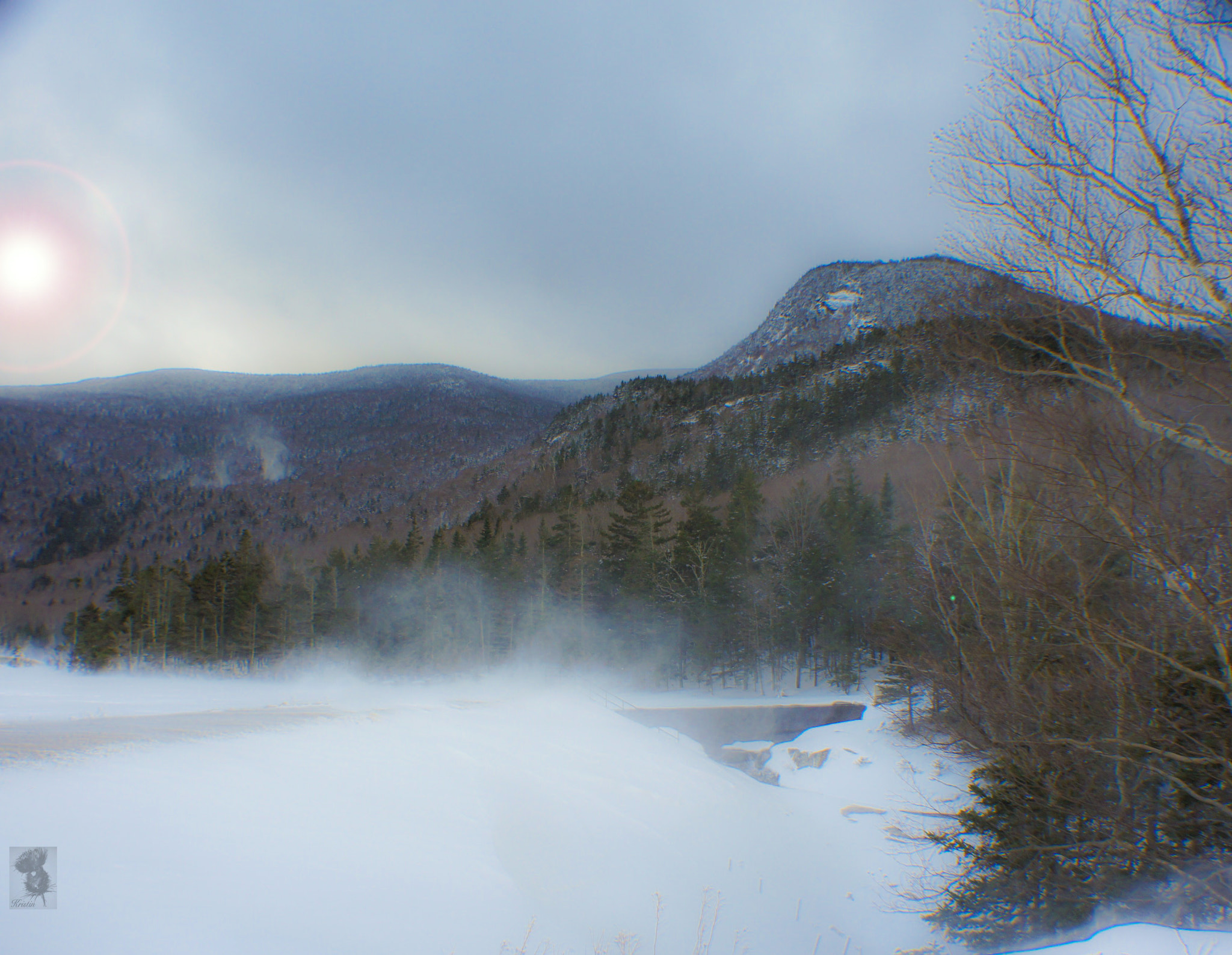 Sony Alpha NEX-3 + Tamron 18-200mm F3.5-6.3 Di III VC sample photo. Winter ridge photography