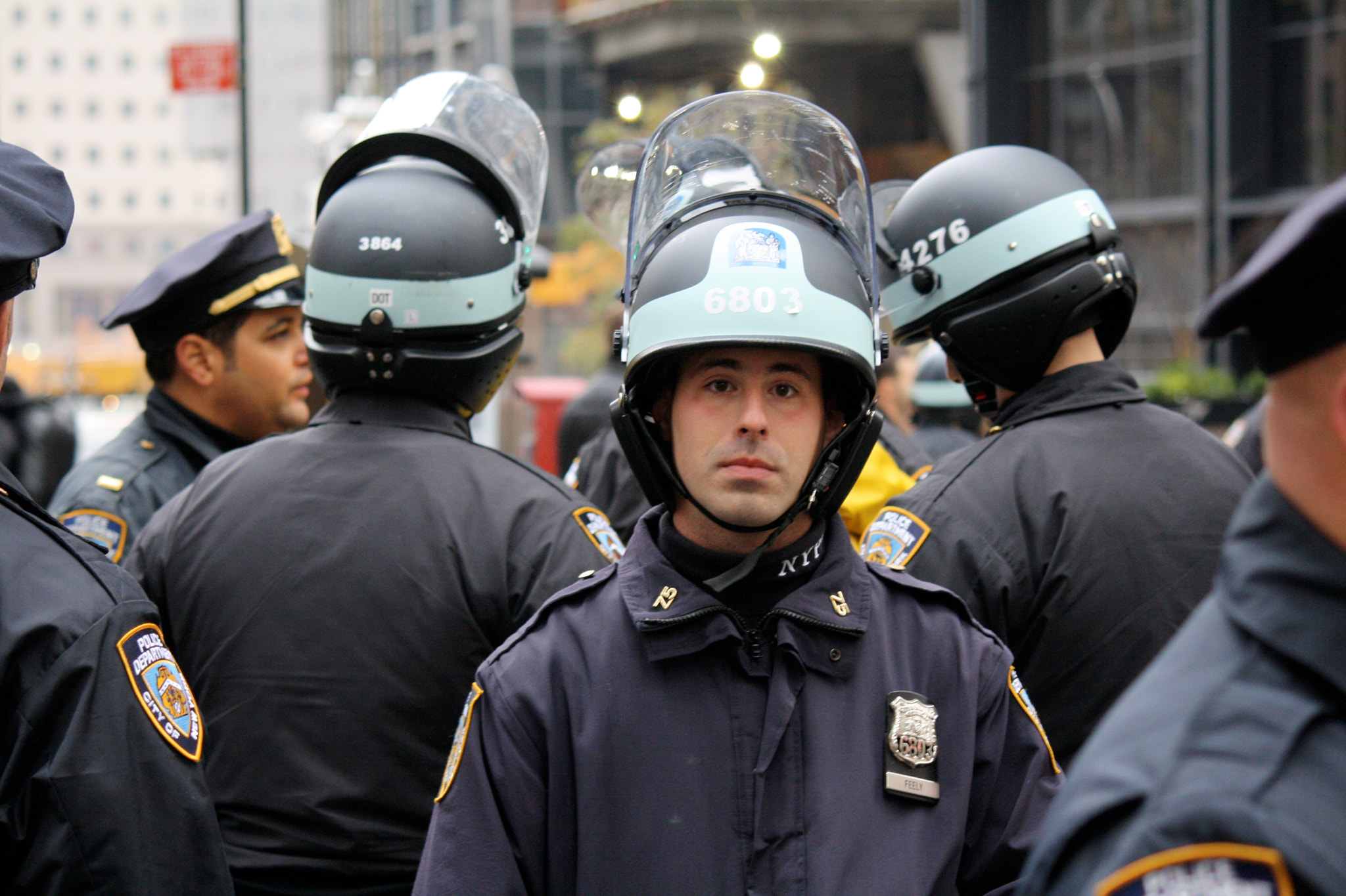 Canon EF-S 55-250mm F4-5.6 IS sample photo. Police portrait photography
