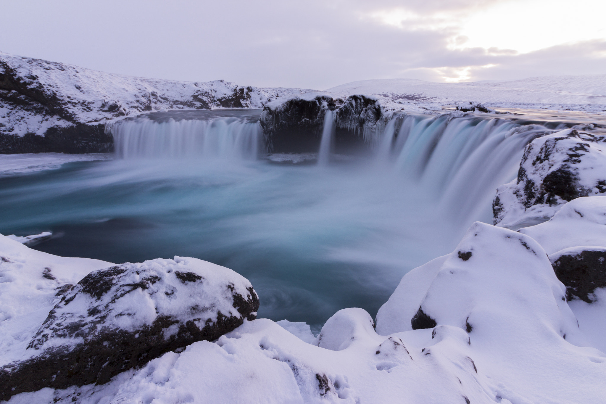 Canon EOS 1200D (EOS Rebel T5 / EOS Kiss X70 / EOS Hi) sample photo. Goðafoss in iceland 2016 photography