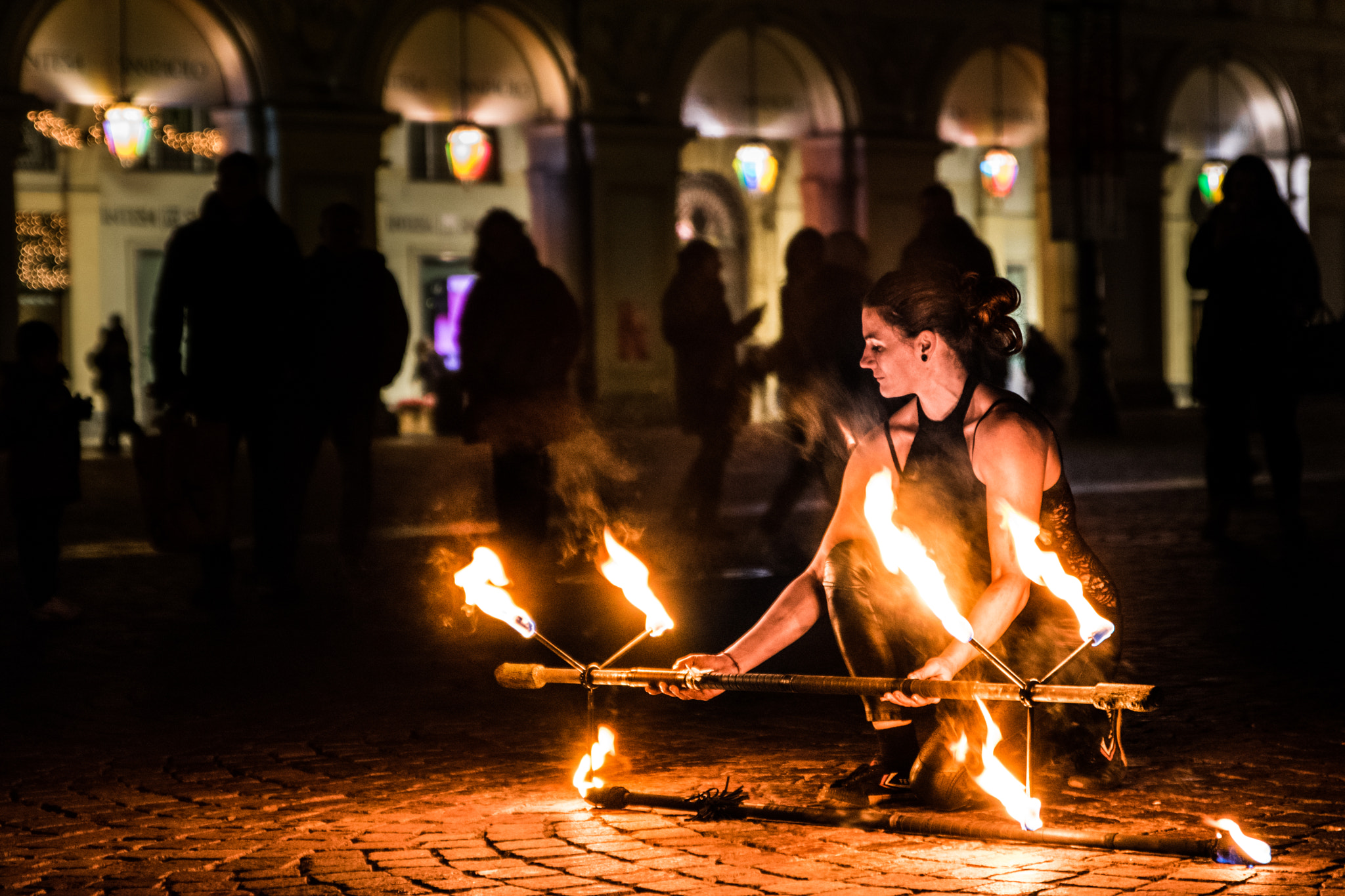 Tamron SP 24-70mm F2.8 Di VC USD sample photo. Fire performer photography