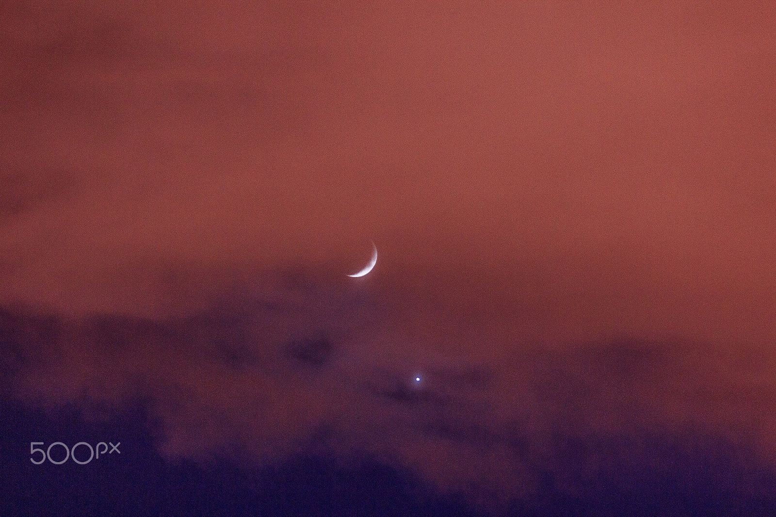 Canon EF 70-200mm F2.8L USM sample photo. Star and moon photography