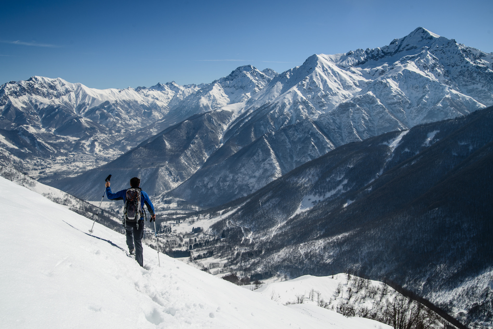 Nikon D800 sample photo. Climbing down cima cialancia photography