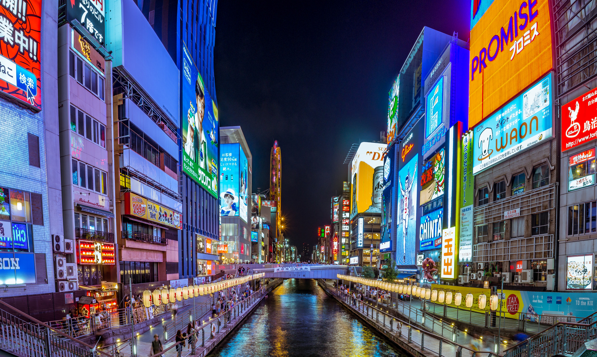 Olympus OM-D E-M10 + OLYMPUS M.12mm F2.0 sample photo. Dotonbori flash photography