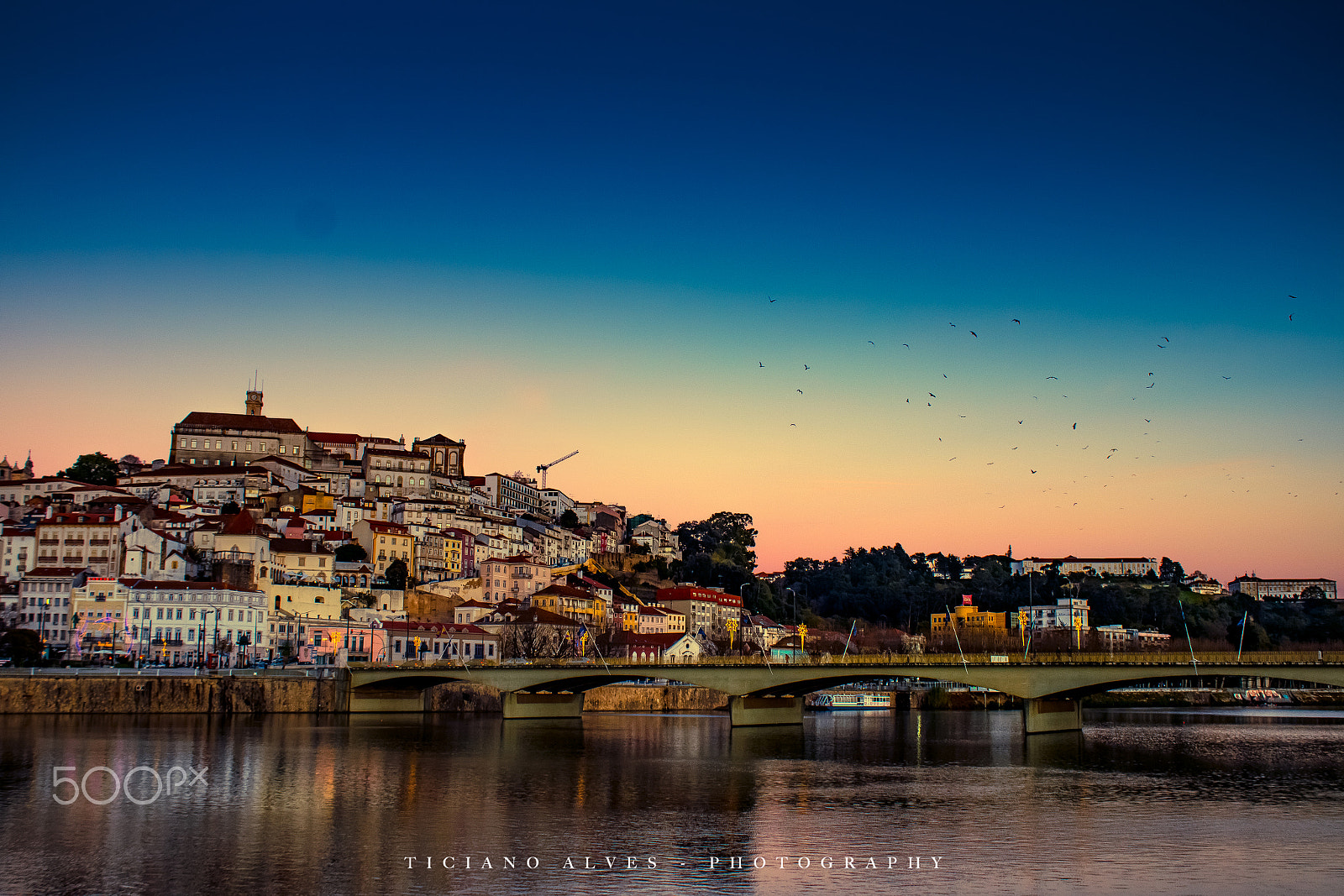 Canon EF-S 18-55mm F3.5-5.6 III sample photo. Sunset in coimbra photography