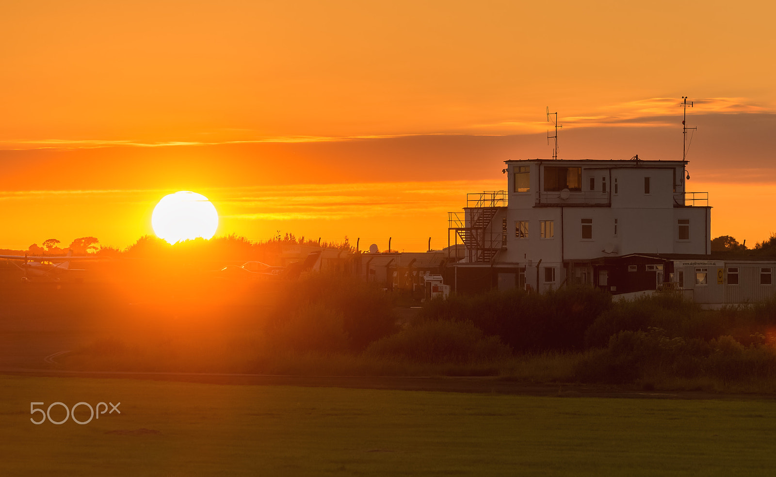 Sigma 150-500mm F5-6.3 DG OS HSM sample photo. Sunrise at swansea airport photography