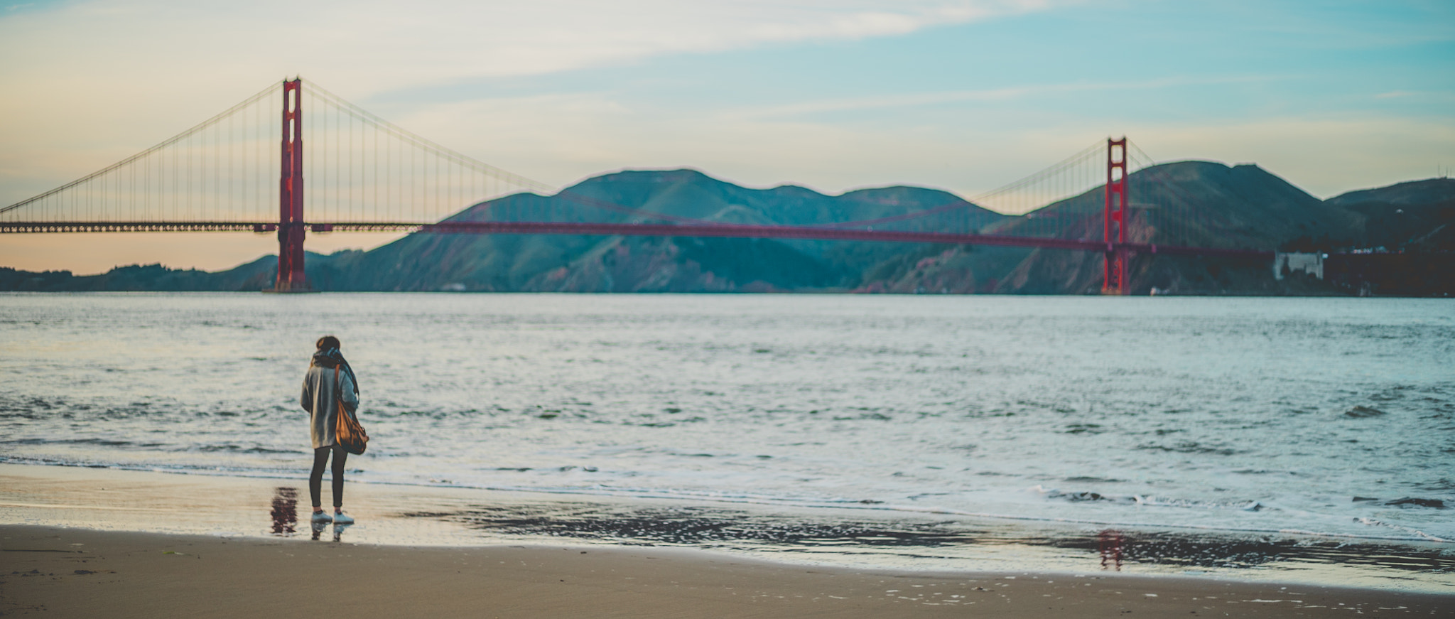 Sony a7S + Canon EF 50mm F1.8 II sample photo. Golden gate photography
