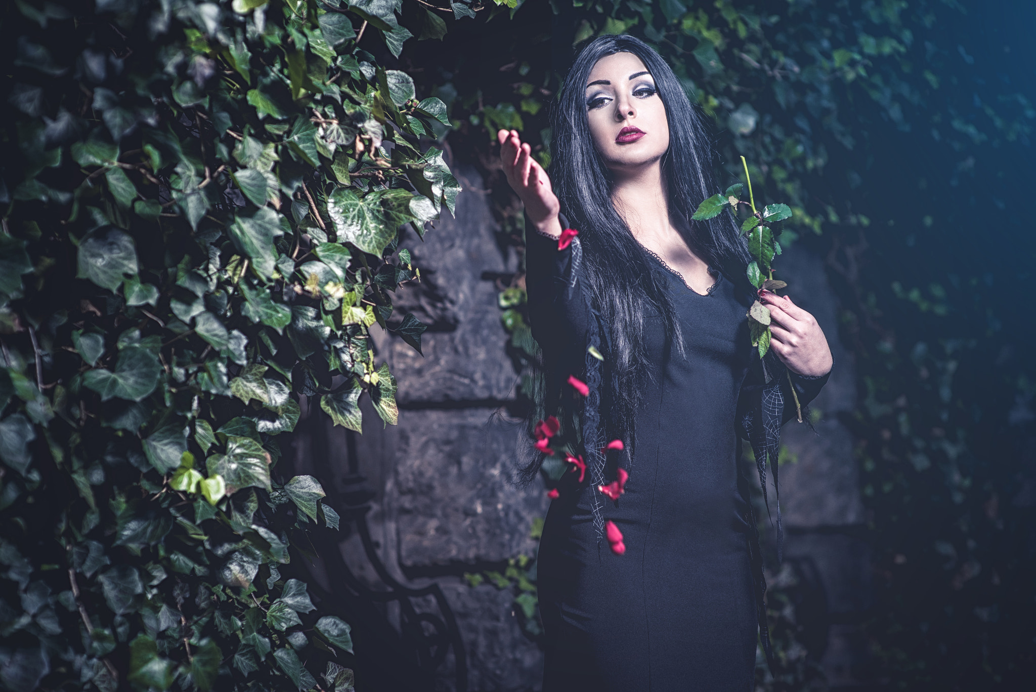Nikon D750 + Sigma 85mm F1.4 EX DG HSM sample photo. Morticia adams photography