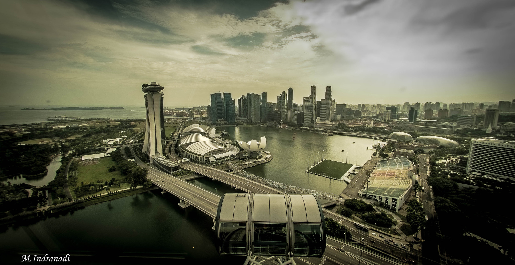 Nikon AF DX Fisheye-Nikkor 10.5mm F2.8G ED sample photo. Singapore from the sky photography